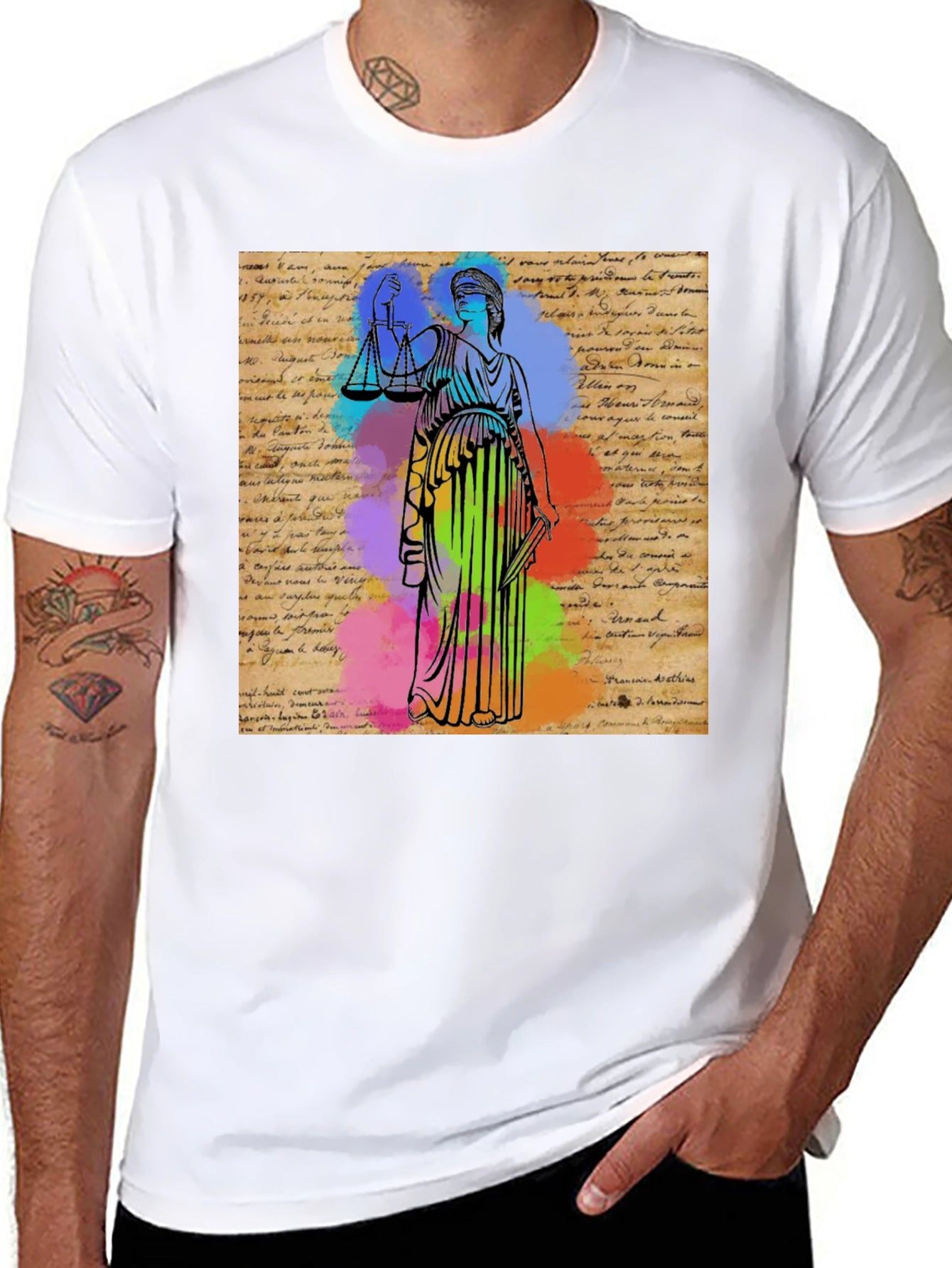 Scales of Justice Graphic T-Shirt