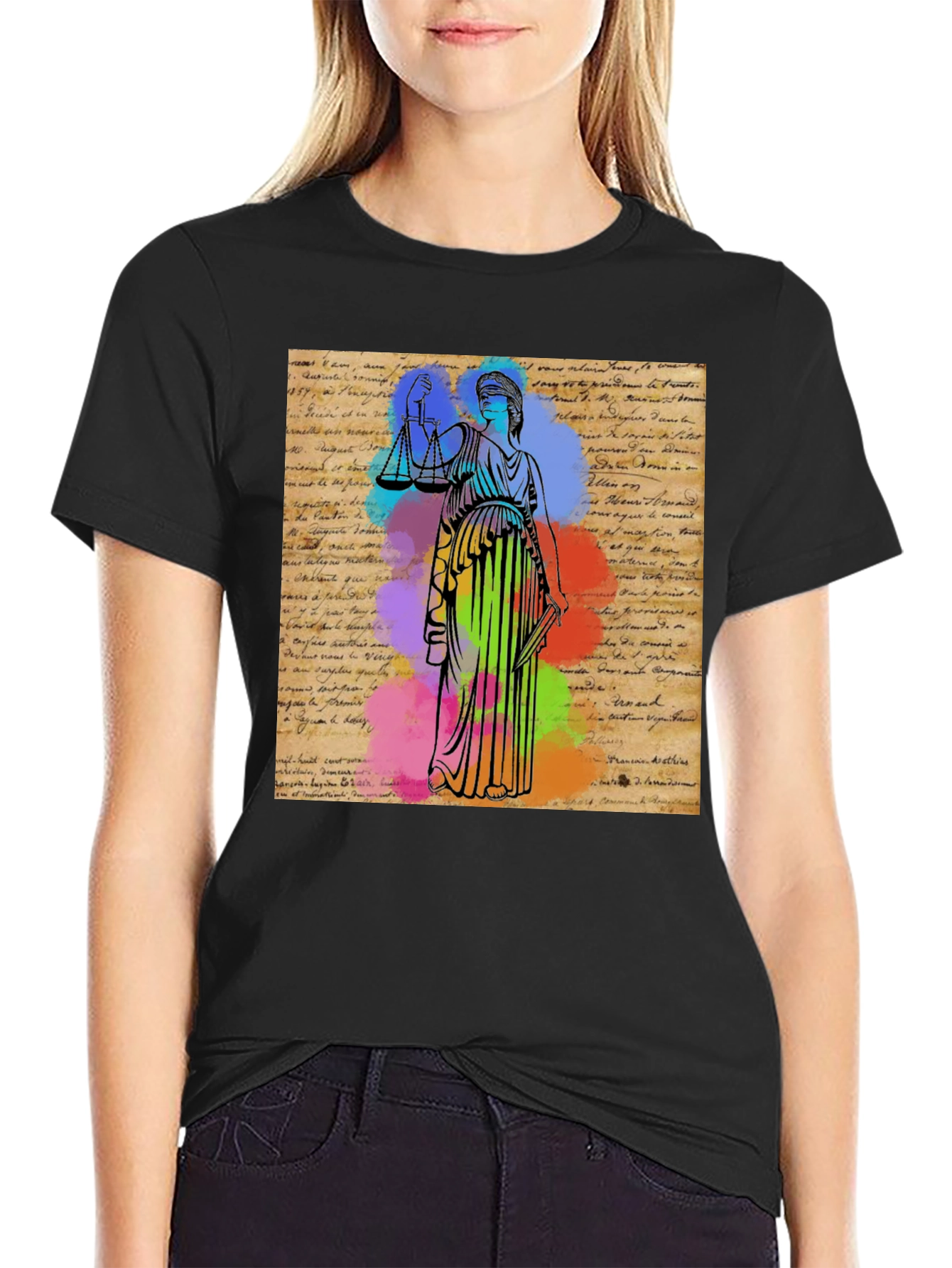 Scales of Justice Graphic T-Shirt