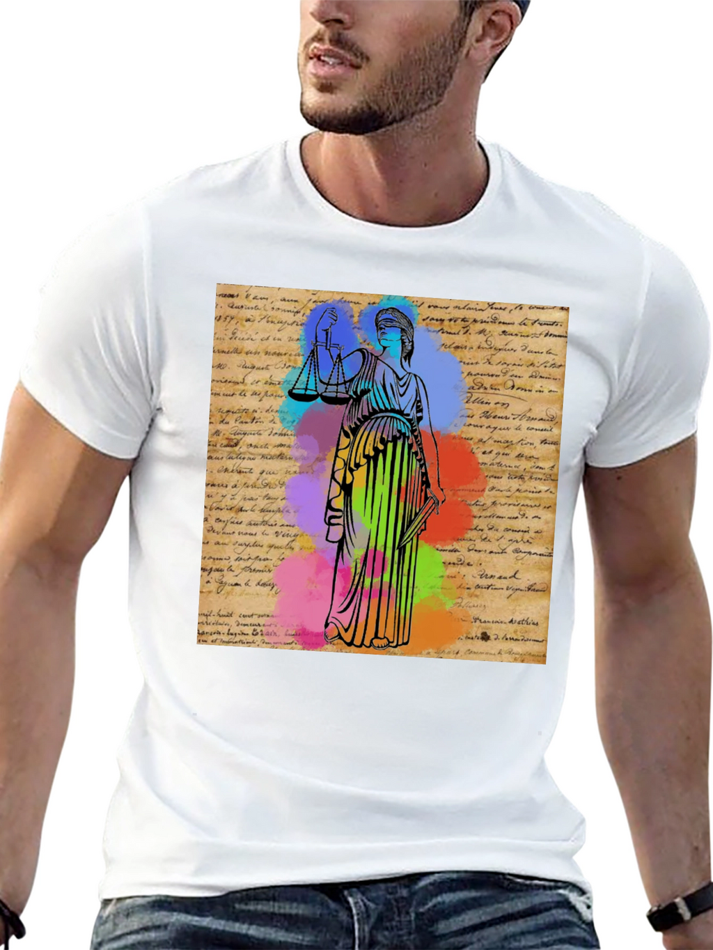 Scales of Justice Graphic T-Shirt