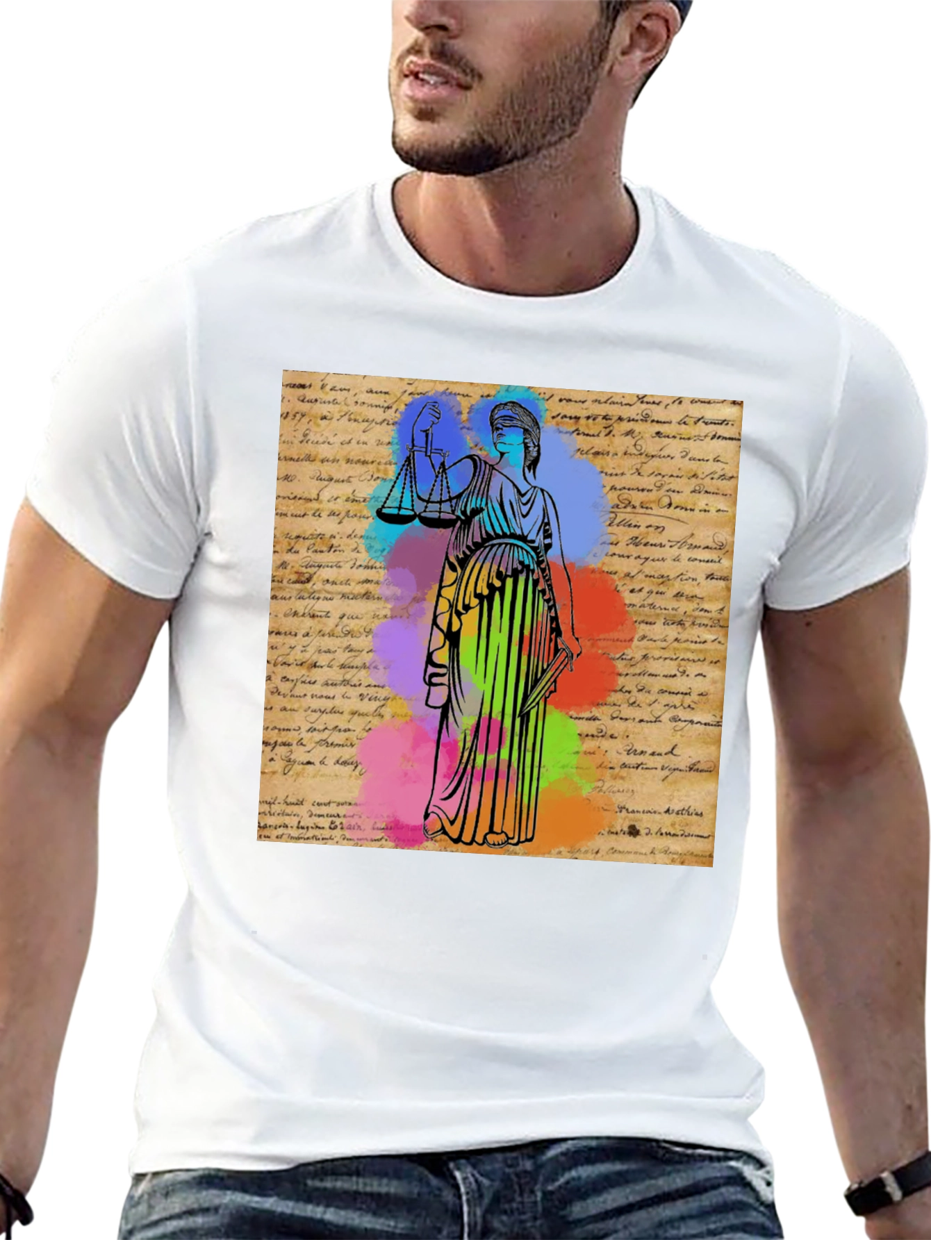 Scales of Justice Graphic T-Shirt