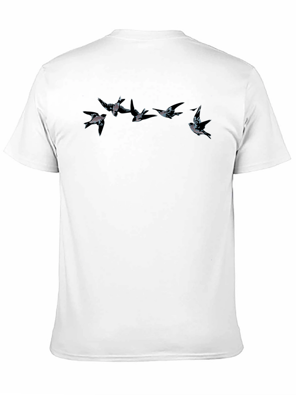 Swallow Birds Graphic Tee - Mens Black T-Shirt