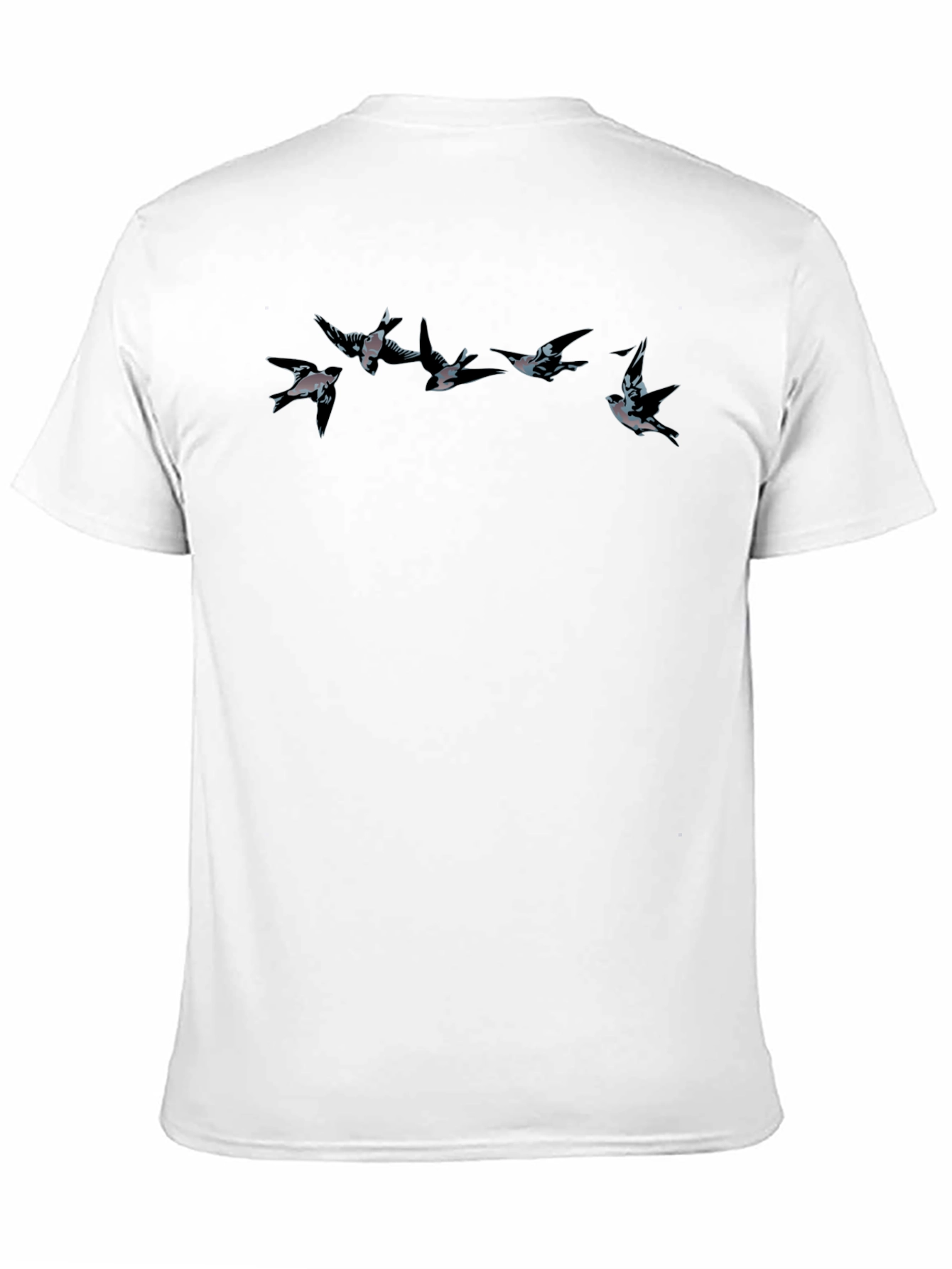 Swallow Birds Graphic Tee - Mens Black T-Shirt