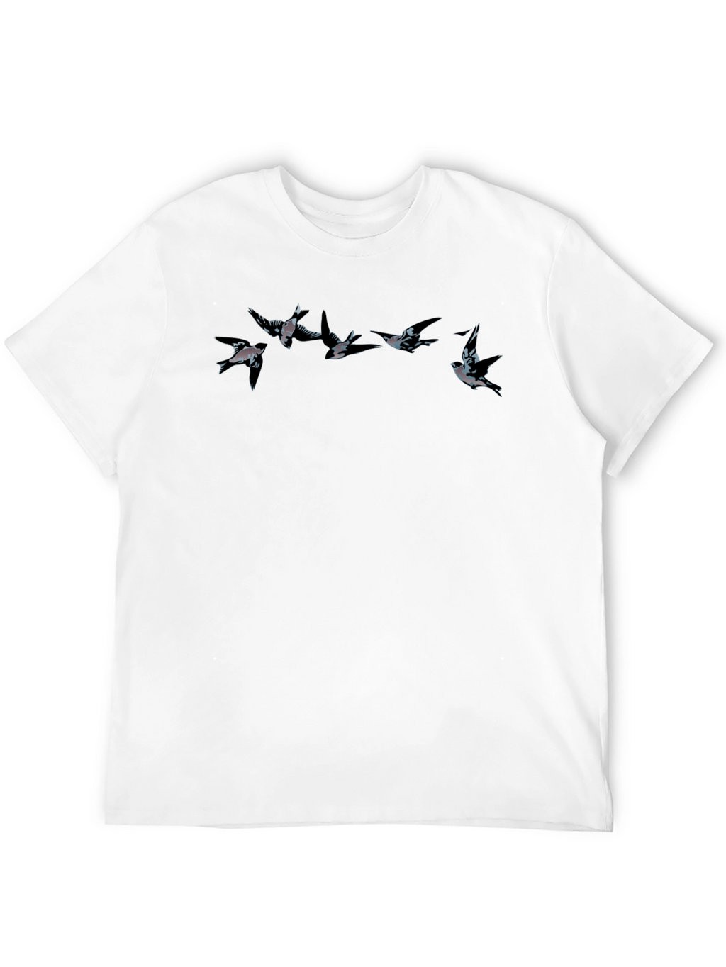 Swallow Birds Graphic Tee - Mens Black T-Shirt