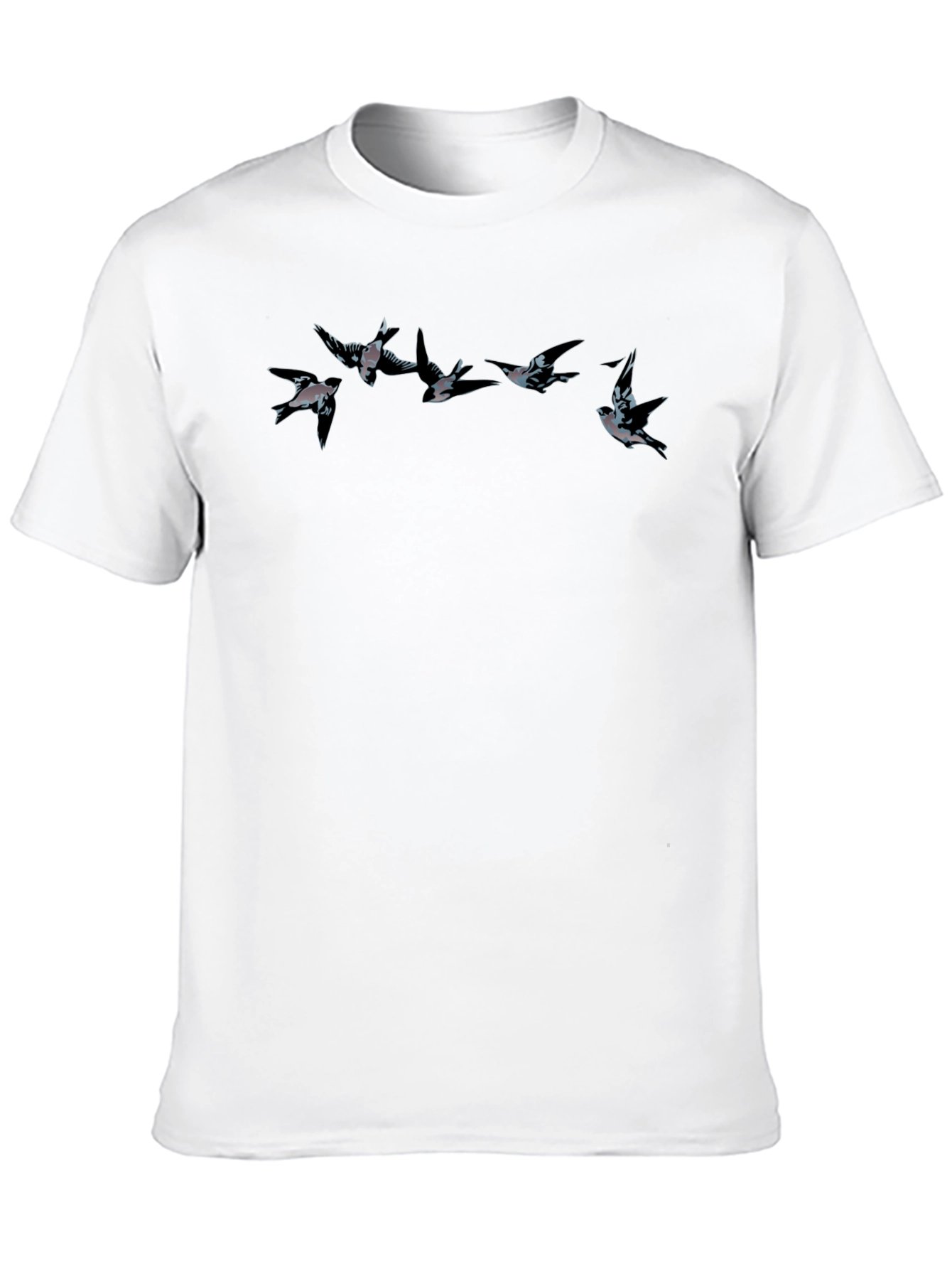 Swallow Birds Graphic Tee - Mens Black T-Shirt