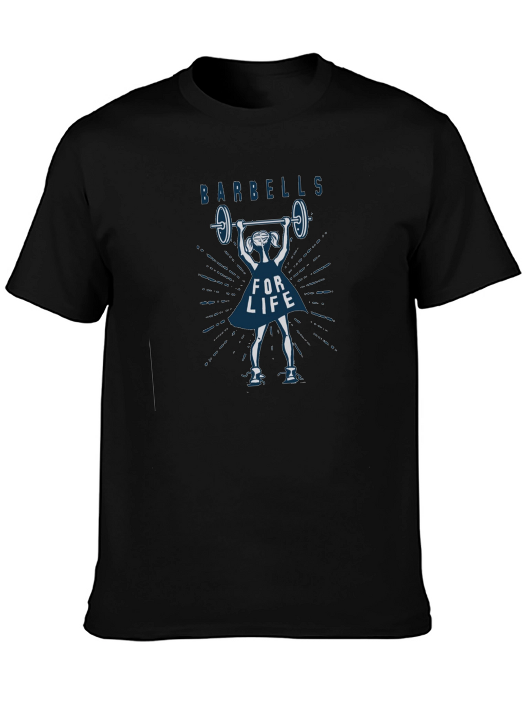 Barbells For Life Graphic Tee - Black