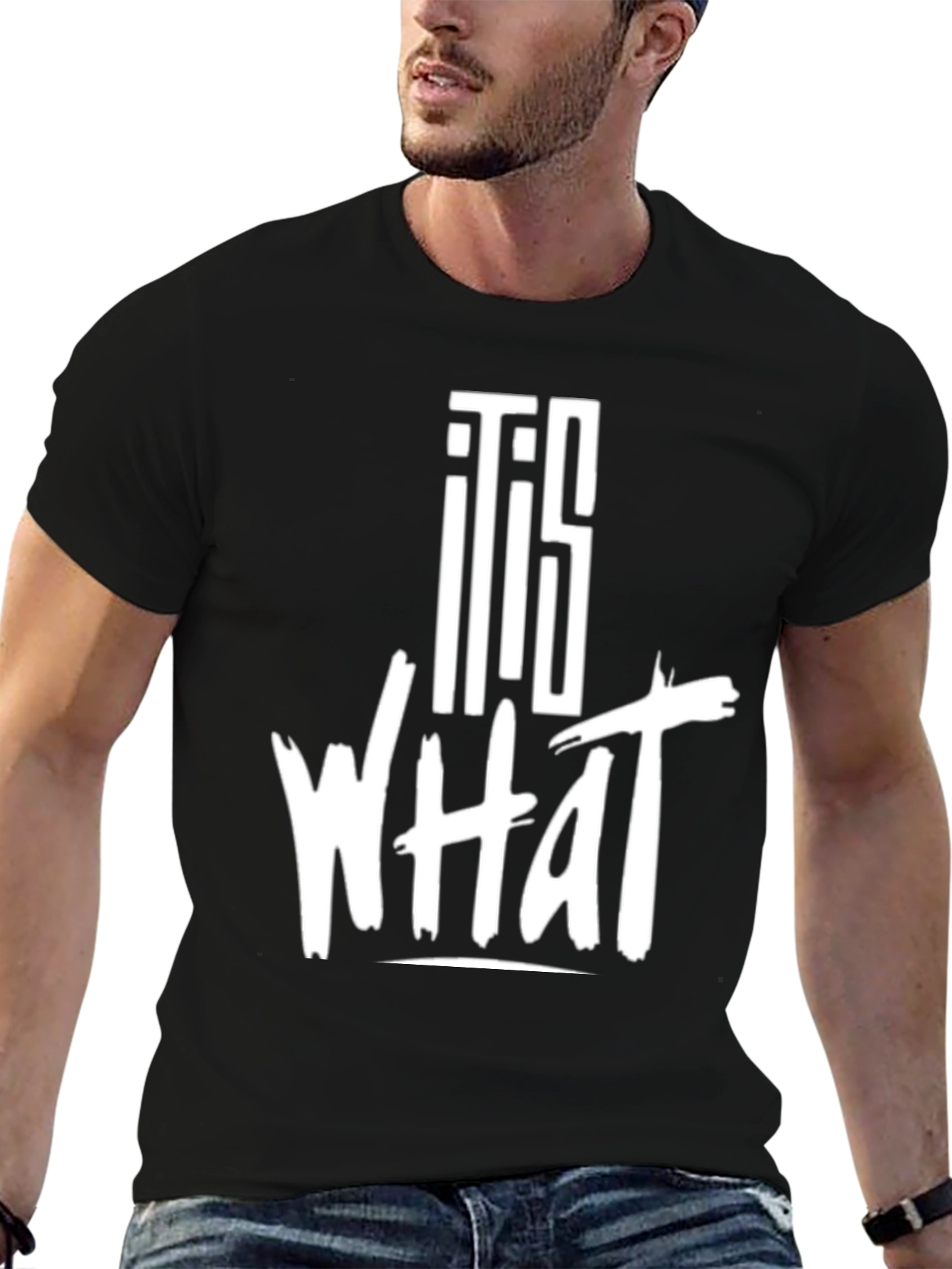 It Is What It Is Graphic Tee - Black