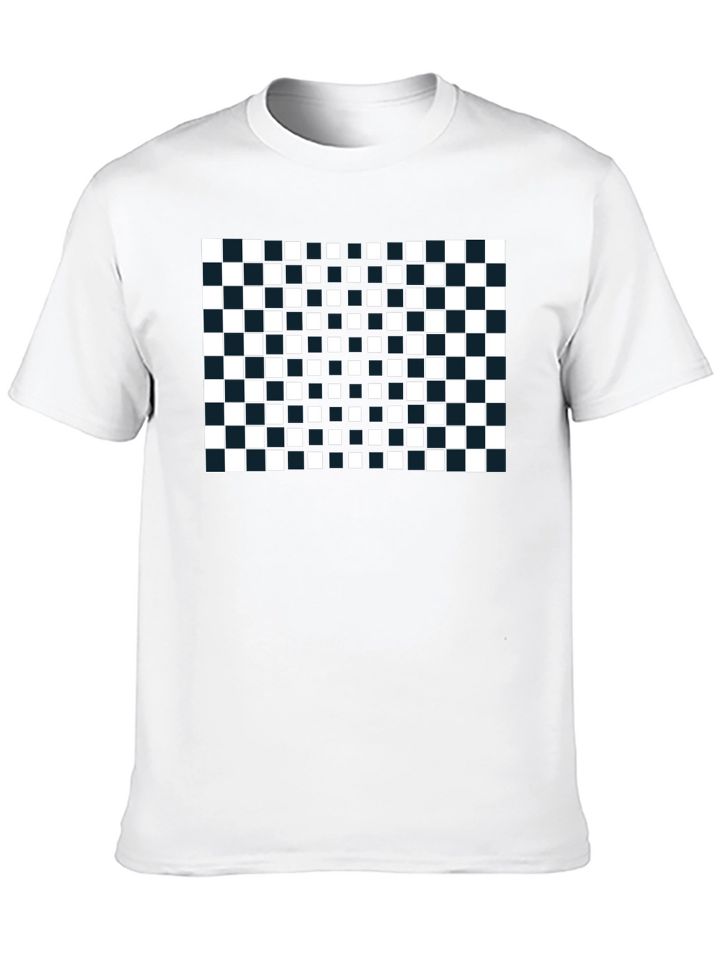 Checkerboard T-Shirt: Modern Geometric Design