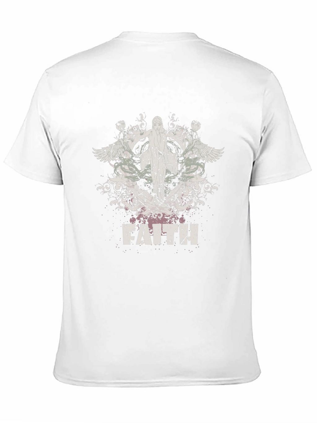 Faith Graphic Print Black T-Shirt
