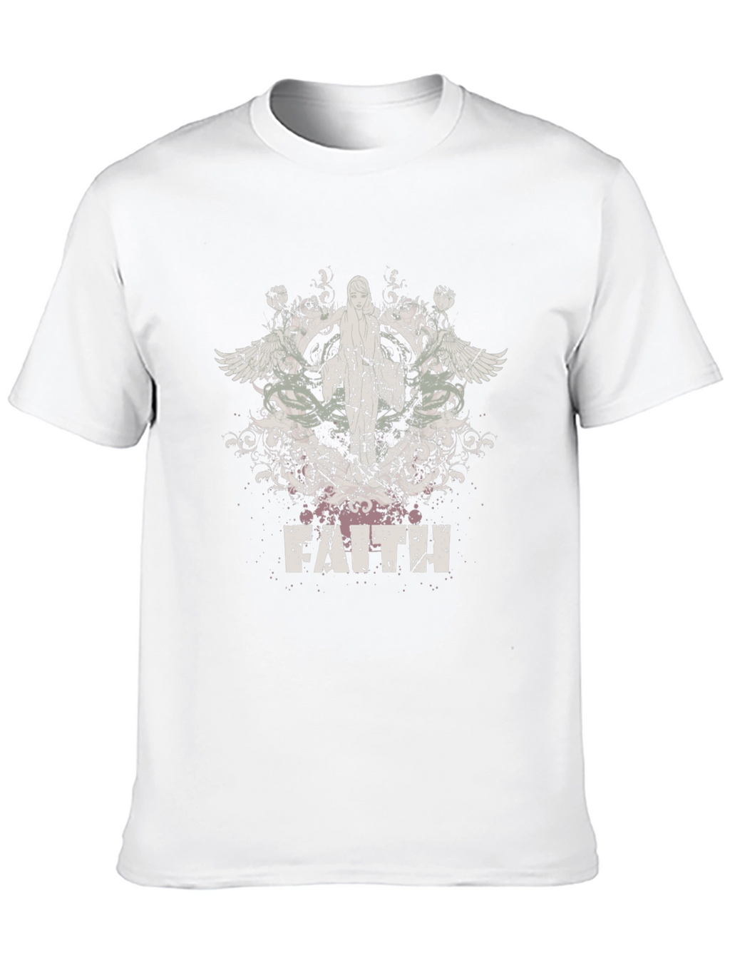 Faith Graphic Print Black T-Shirt