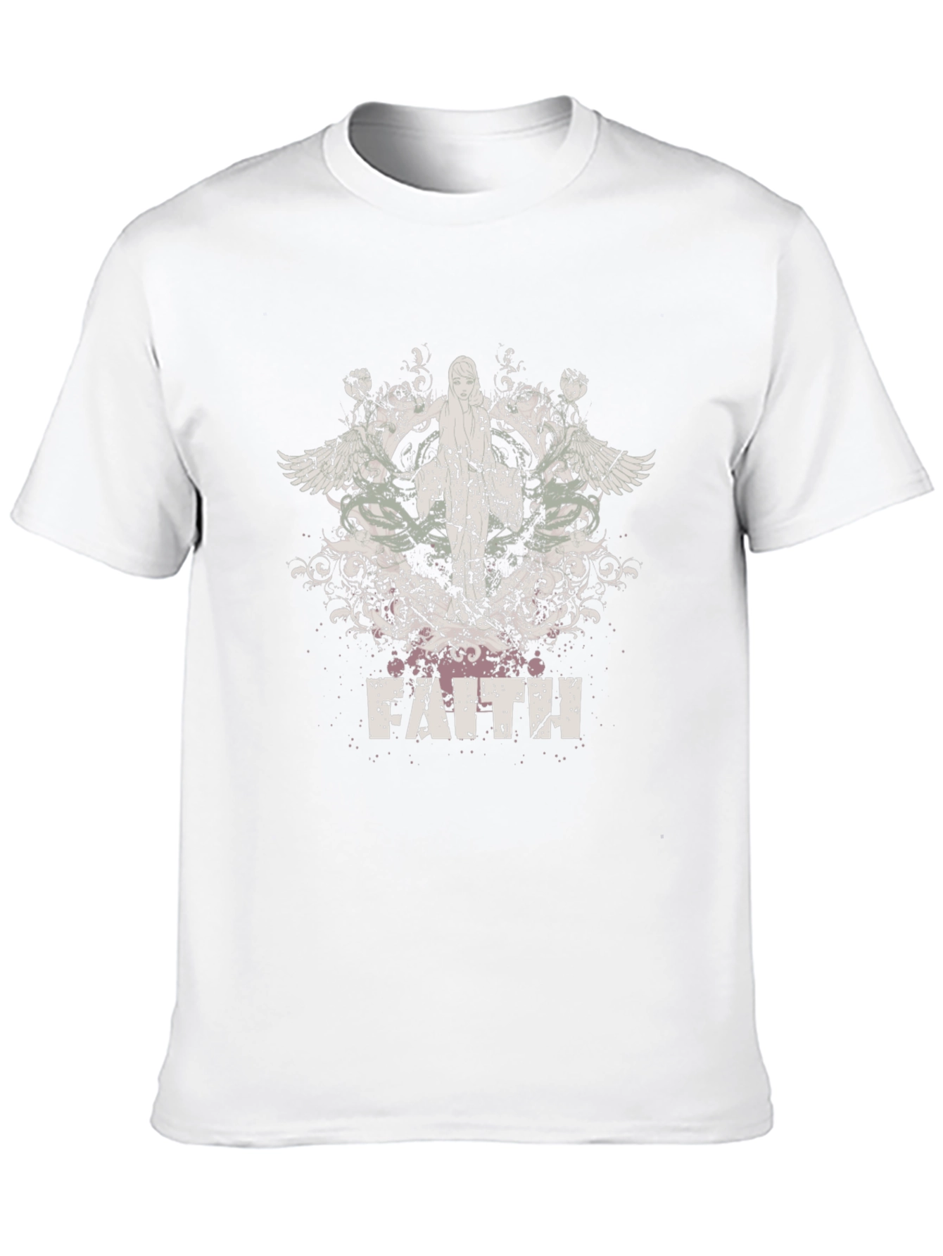 Faith Graphic Print Black T-Shirt