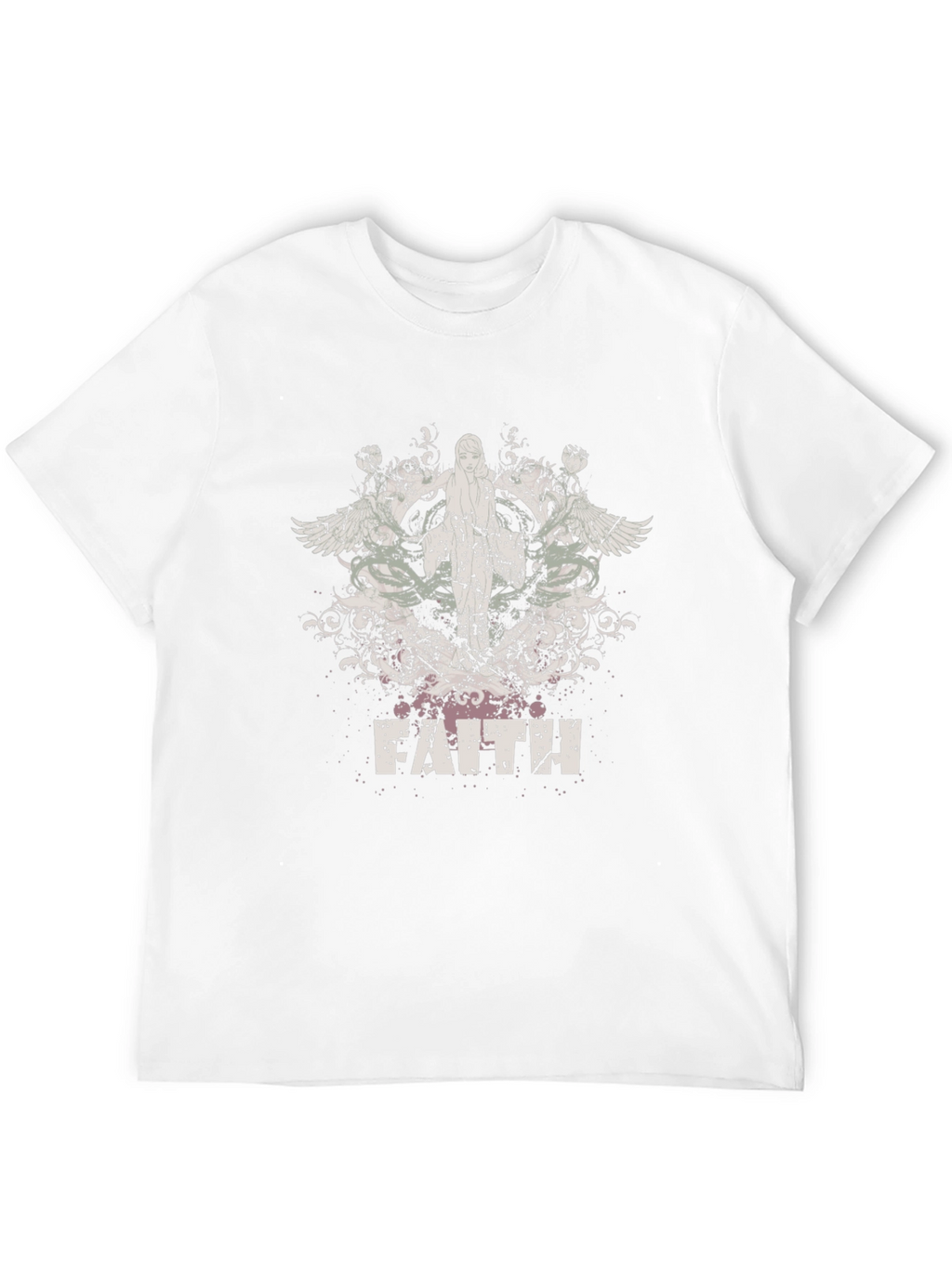 Faith Graphic Print Black T-Shirt