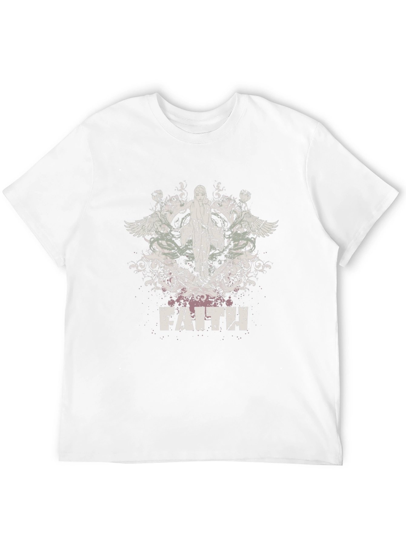 Faith Graphic Print Black T-Shirt