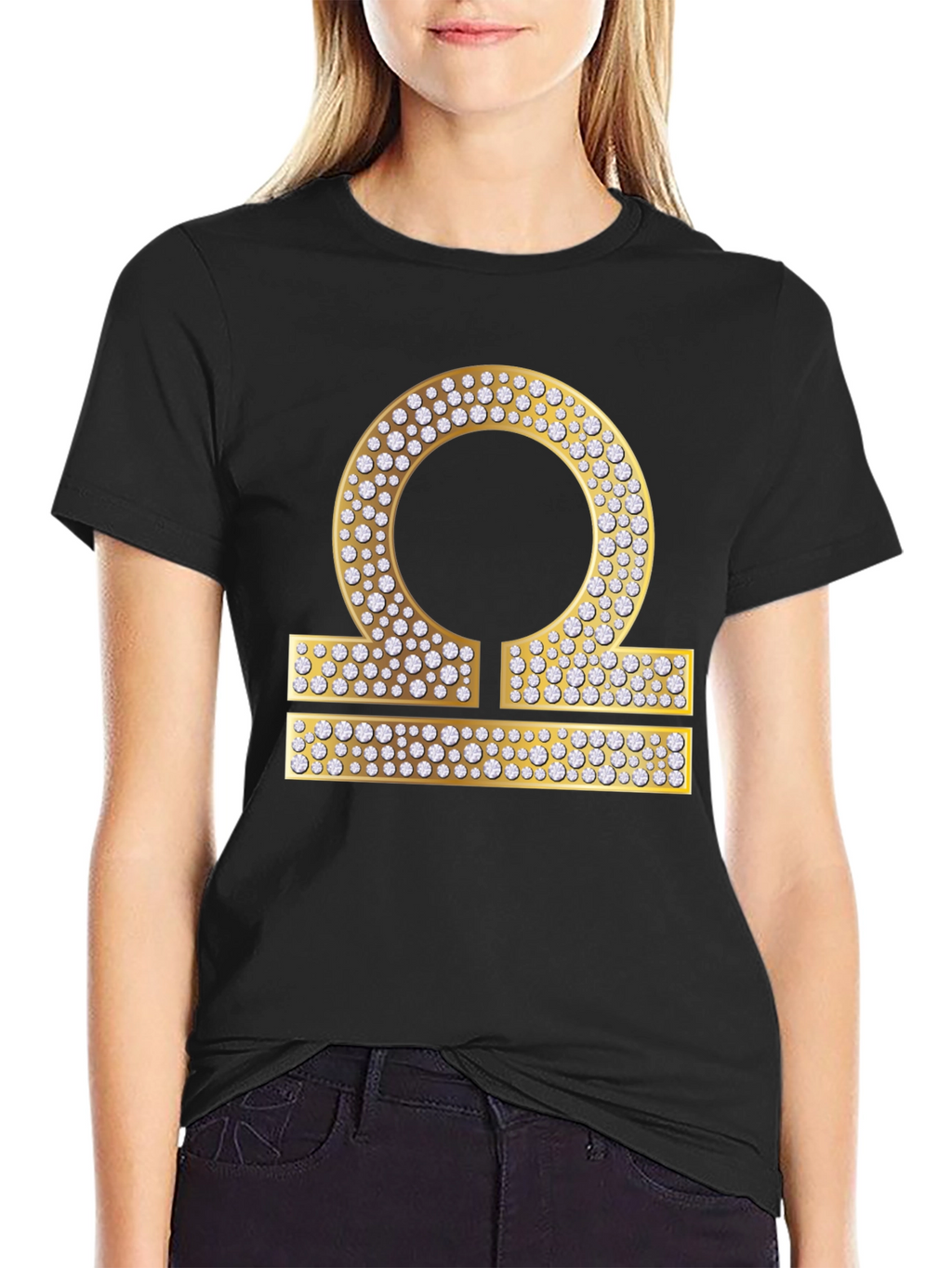 Libra Zodiac Diamond Graphic Tee