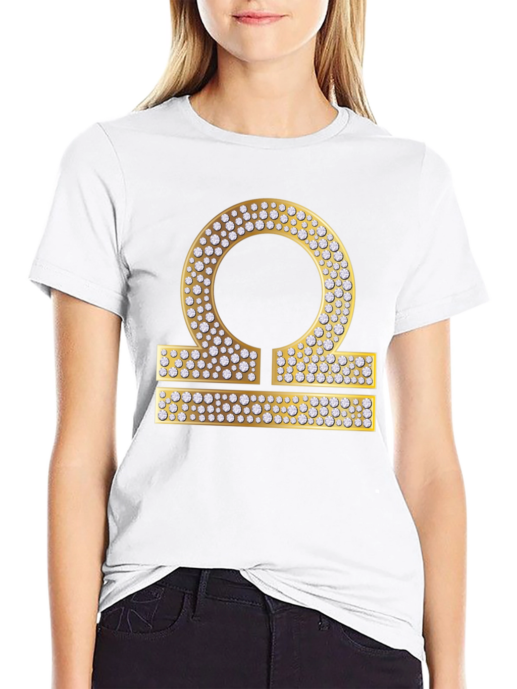 Libra Zodiac Diamond Graphic Tee
