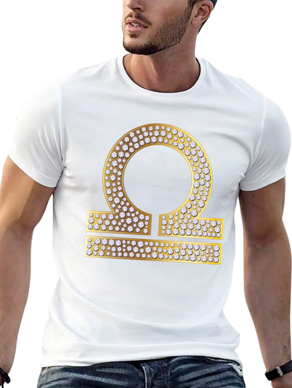 Libra Zodiac Diamond Graphic Tee