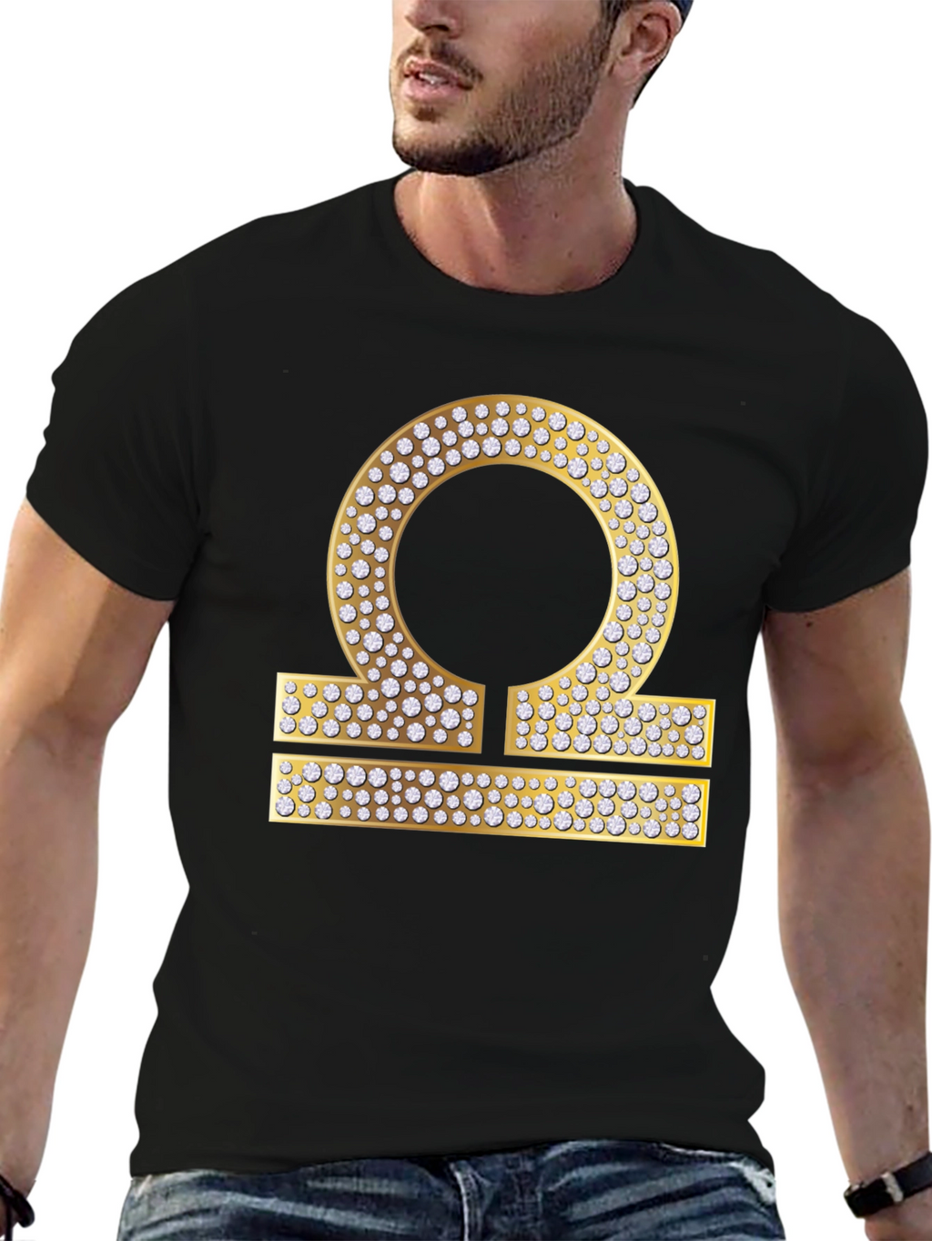 Libra Zodiac Diamond Graphic Tee