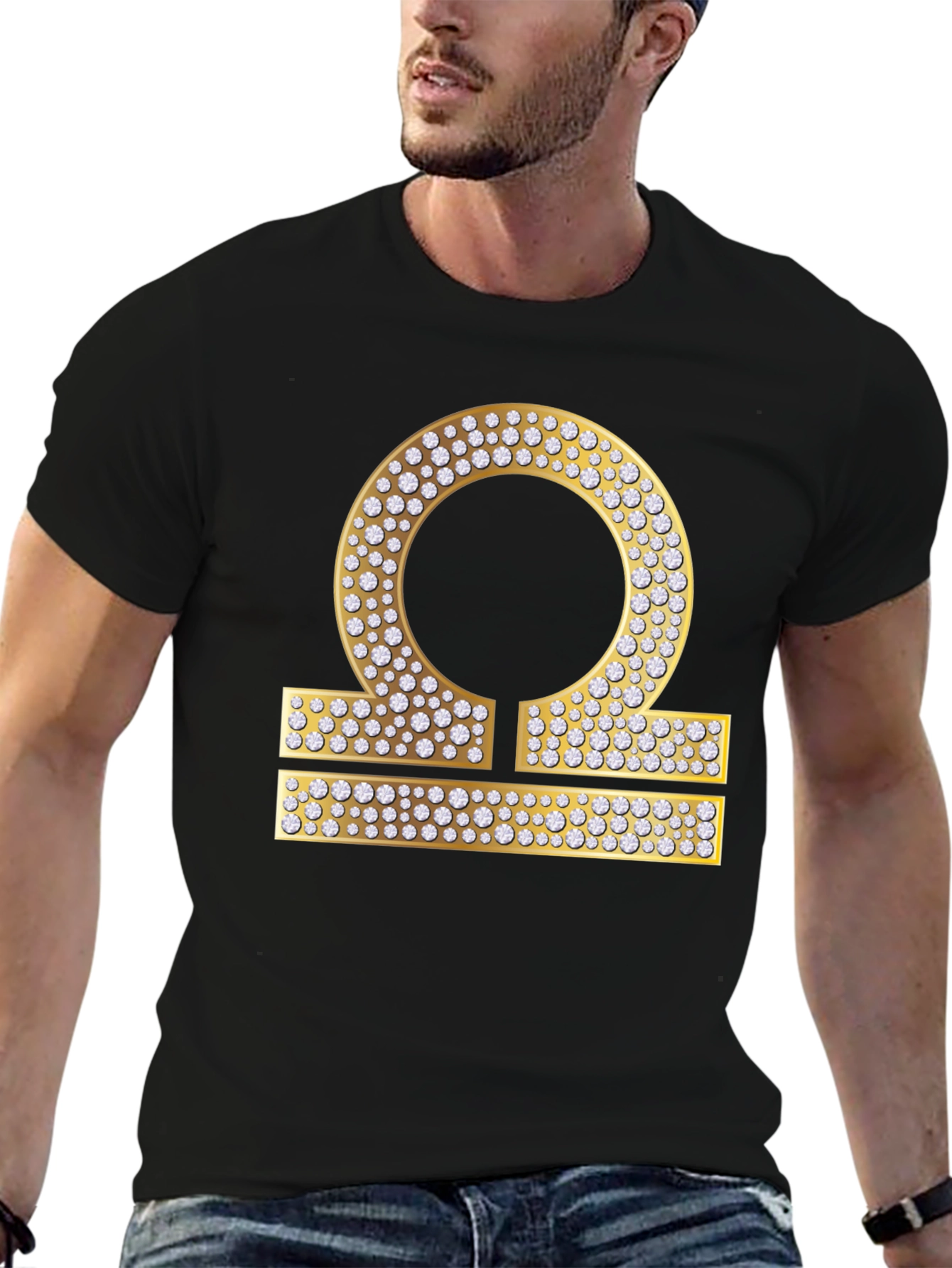 Libra Zodiac Diamond Graphic Tee