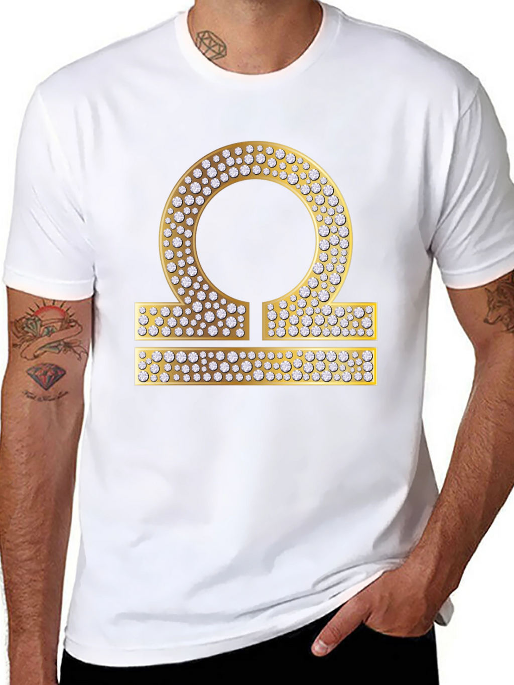 Libra Zodiac Diamond Graphic Tee