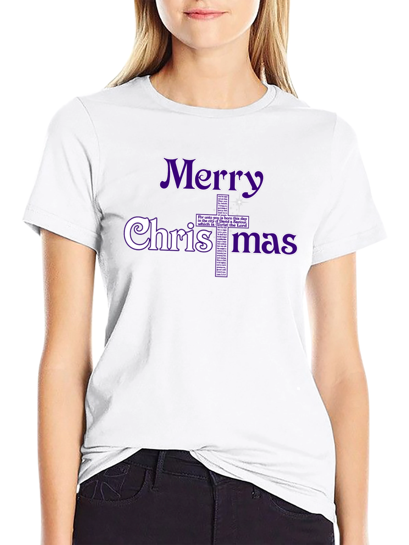 Religious Merry Christmas T-Shirt - Christian Holiday Tee