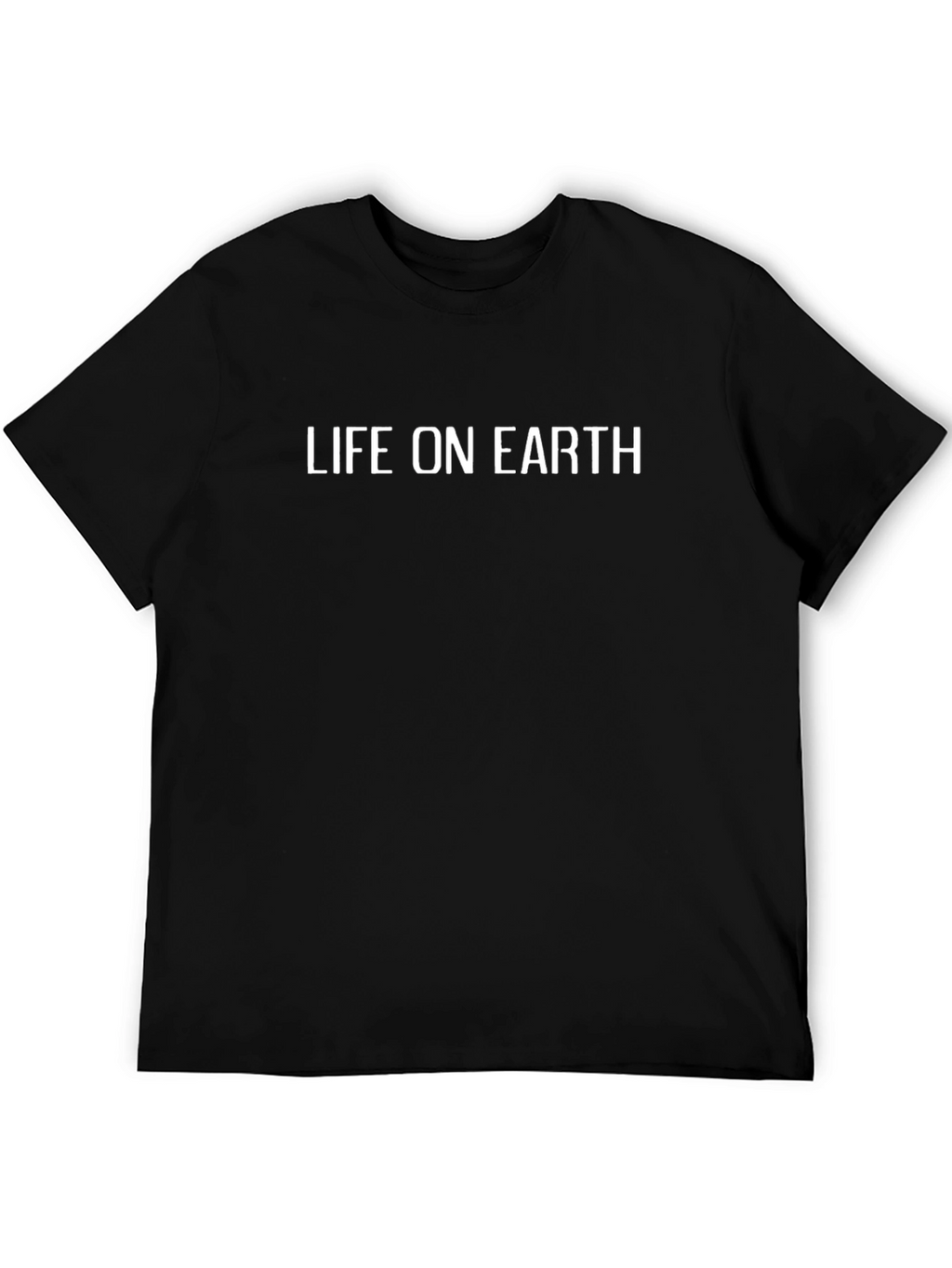 Life on Earth Graphic Tee - Black Cotton T-Shirt