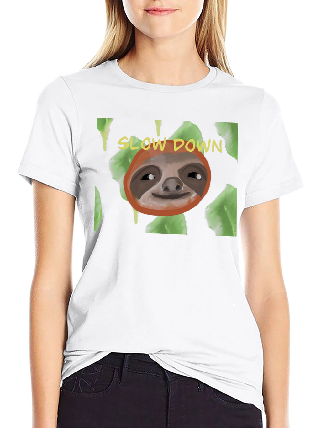 Slow Down Sloth T-Shirt - Relaxed Style