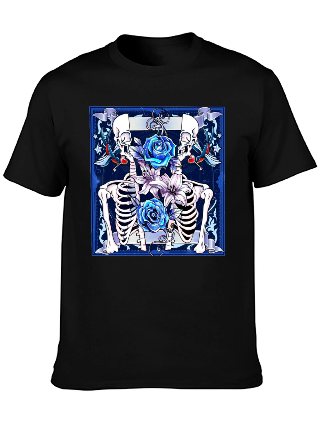 Skeleton Roses Graphic Tee