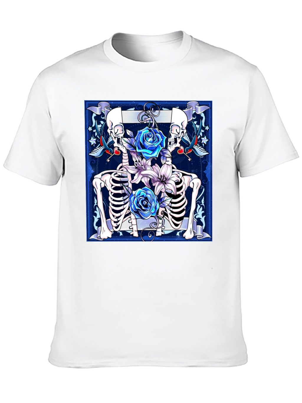 Skeleton Roses Graphic Tee