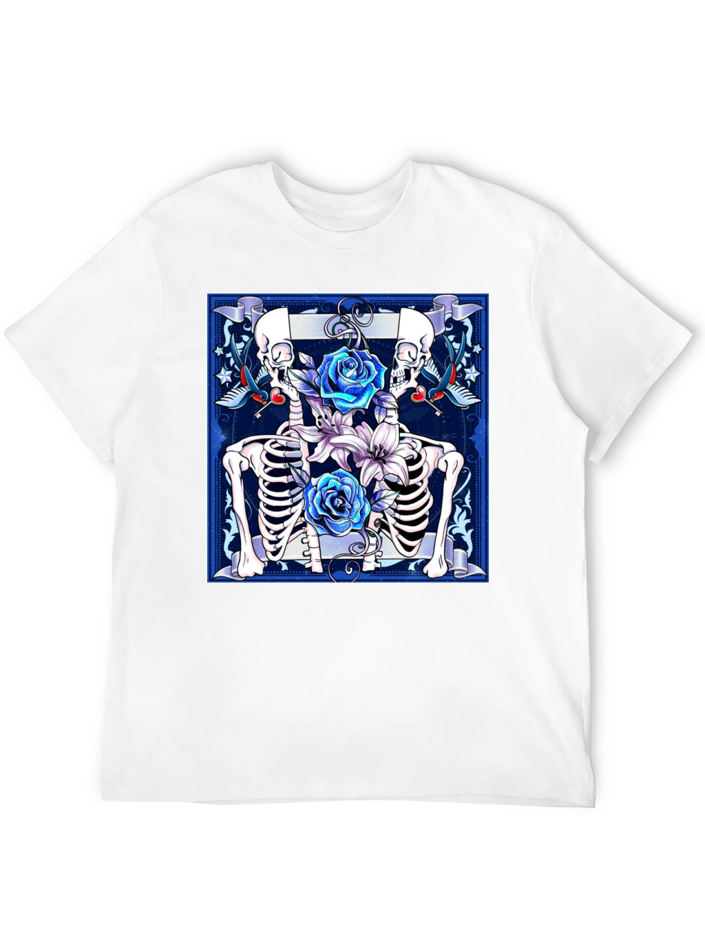 Skeleton Roses Graphic Tee