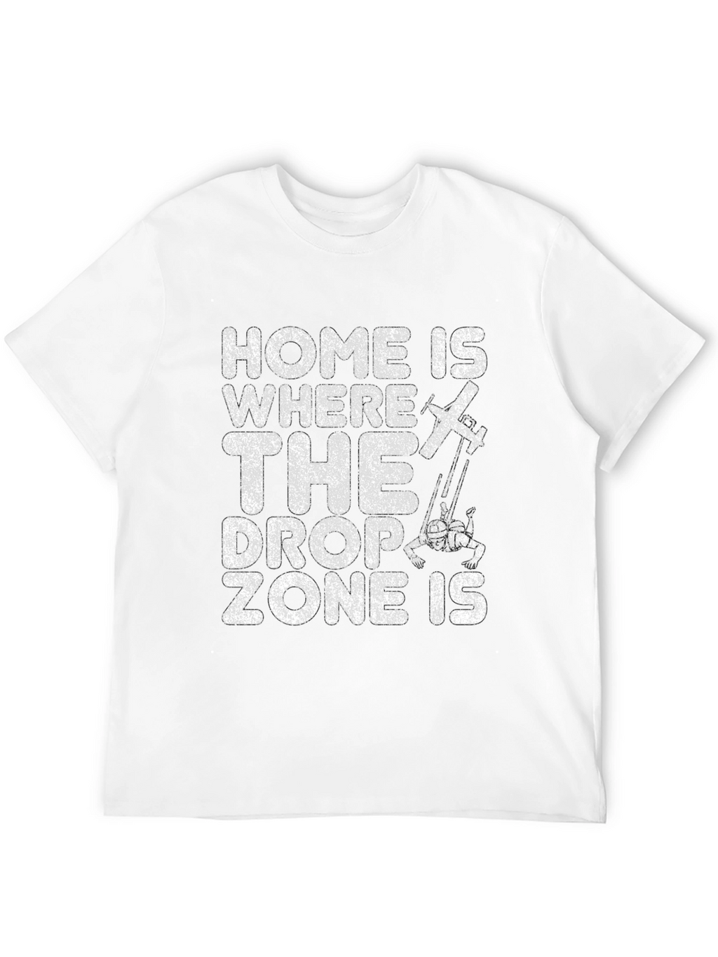 Skydiving Drop Zone Black T-Shirt