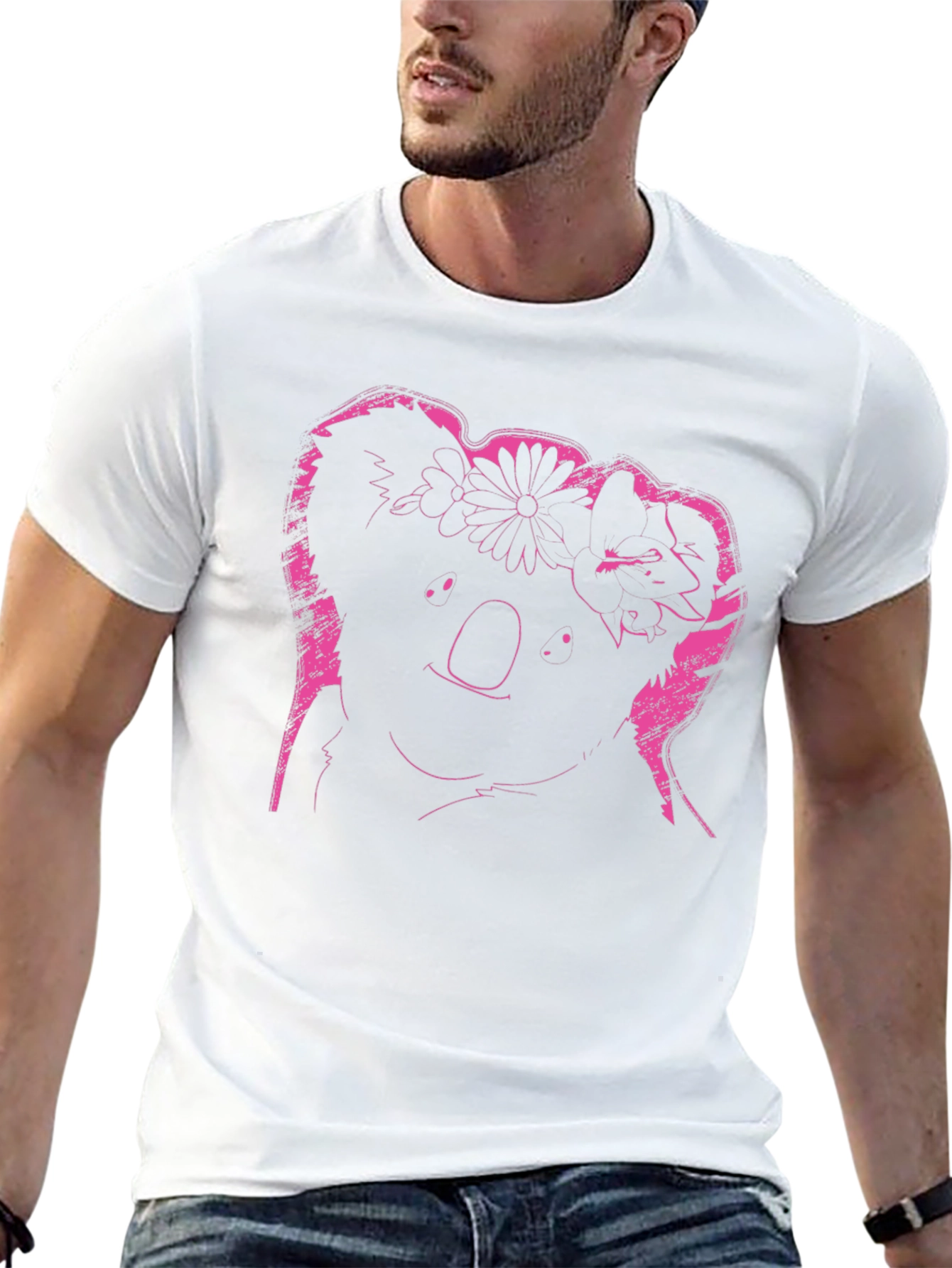 Koala Flower Crown Graphic Tee - Unique Design