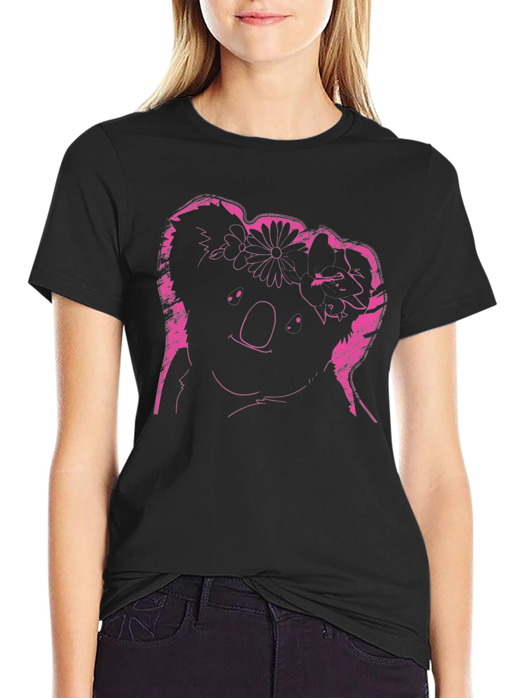 Koala Flower Crown Graphic Tee - Unique Design