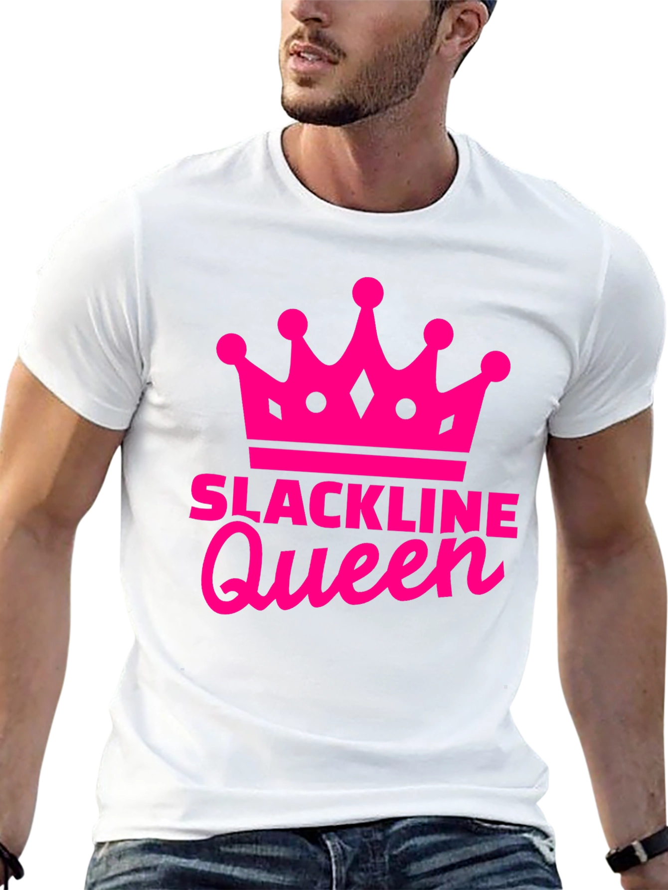 Slackline Queen T-Shirt - Pink Crown