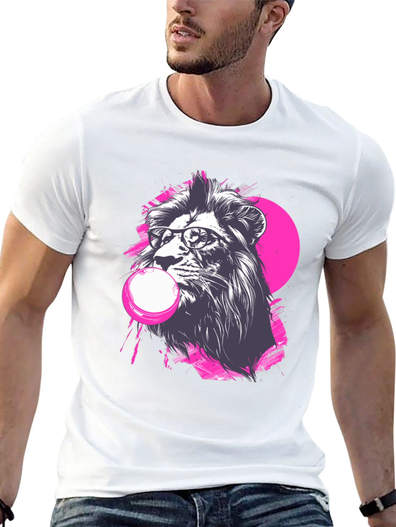 Cool Lion Bubblegum Graphic Tee