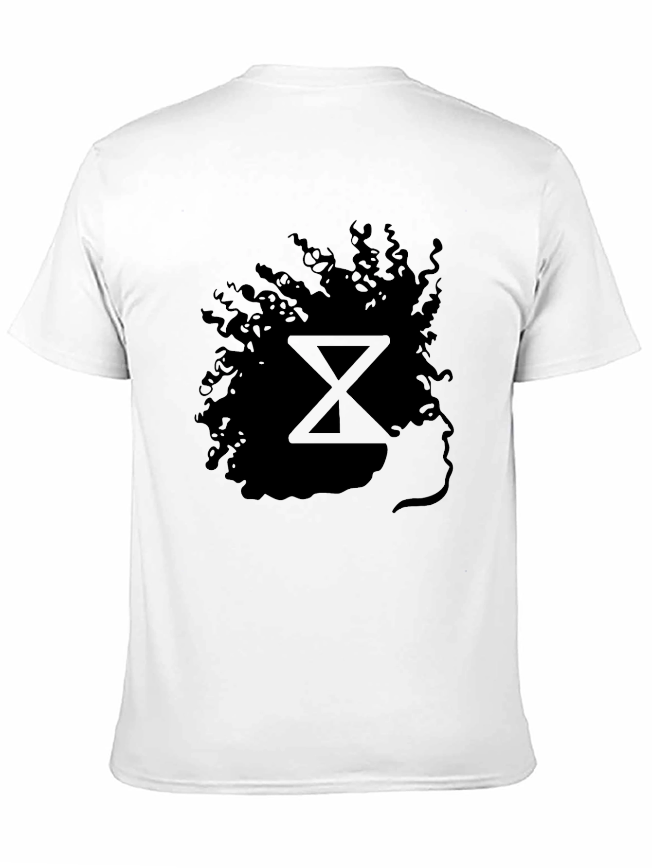 Silhouette Afro T-Shirt - Stylish Black Graphic Tee