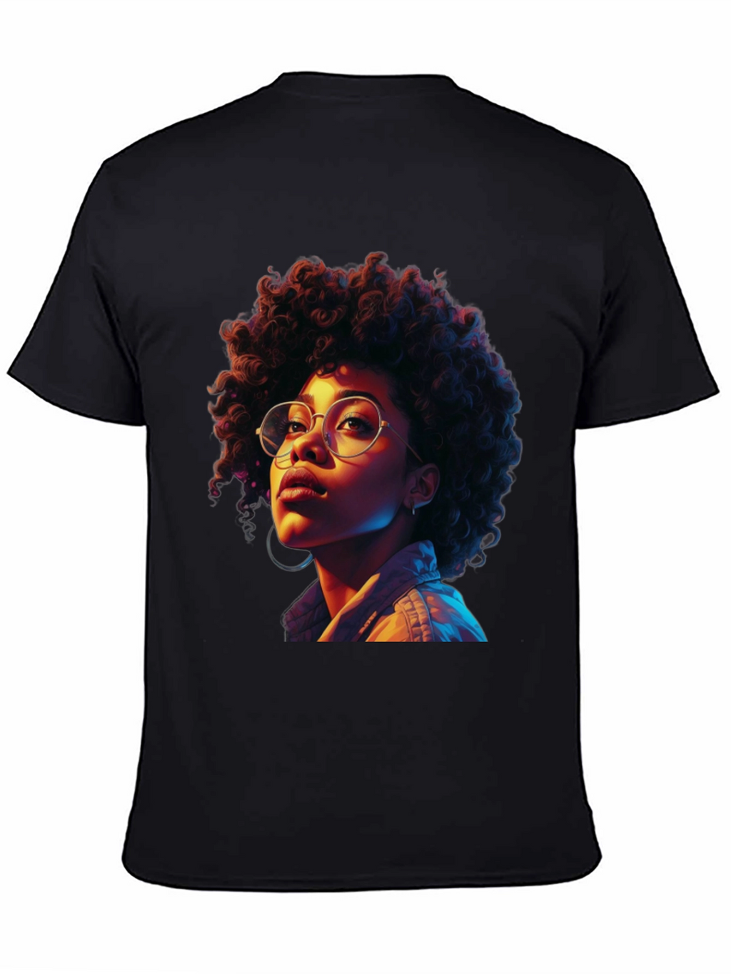 Afro Woman Graphic Tee - Stylish Casual Wear