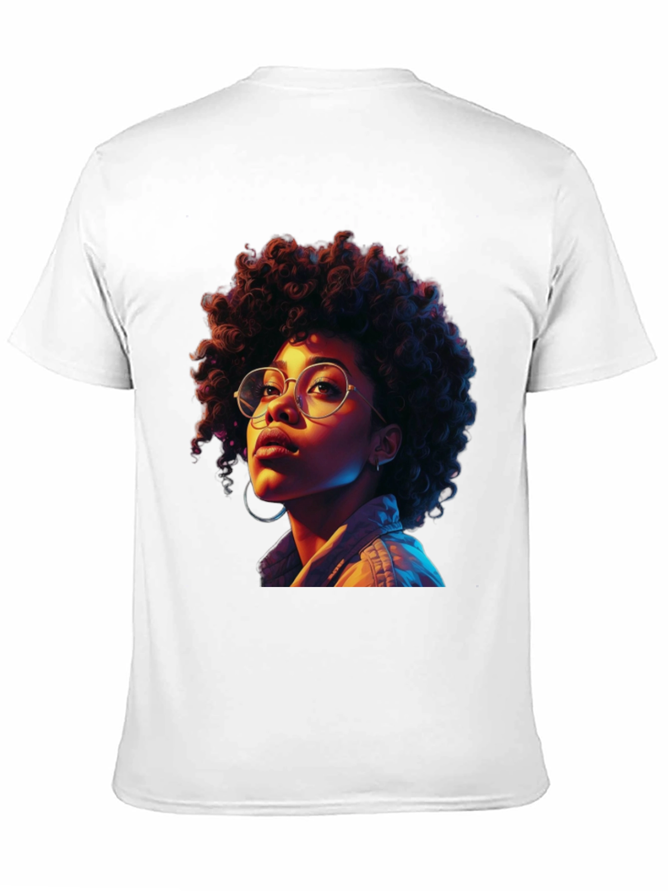 Afro Woman Graphic Tee - Stylish Casual Wear