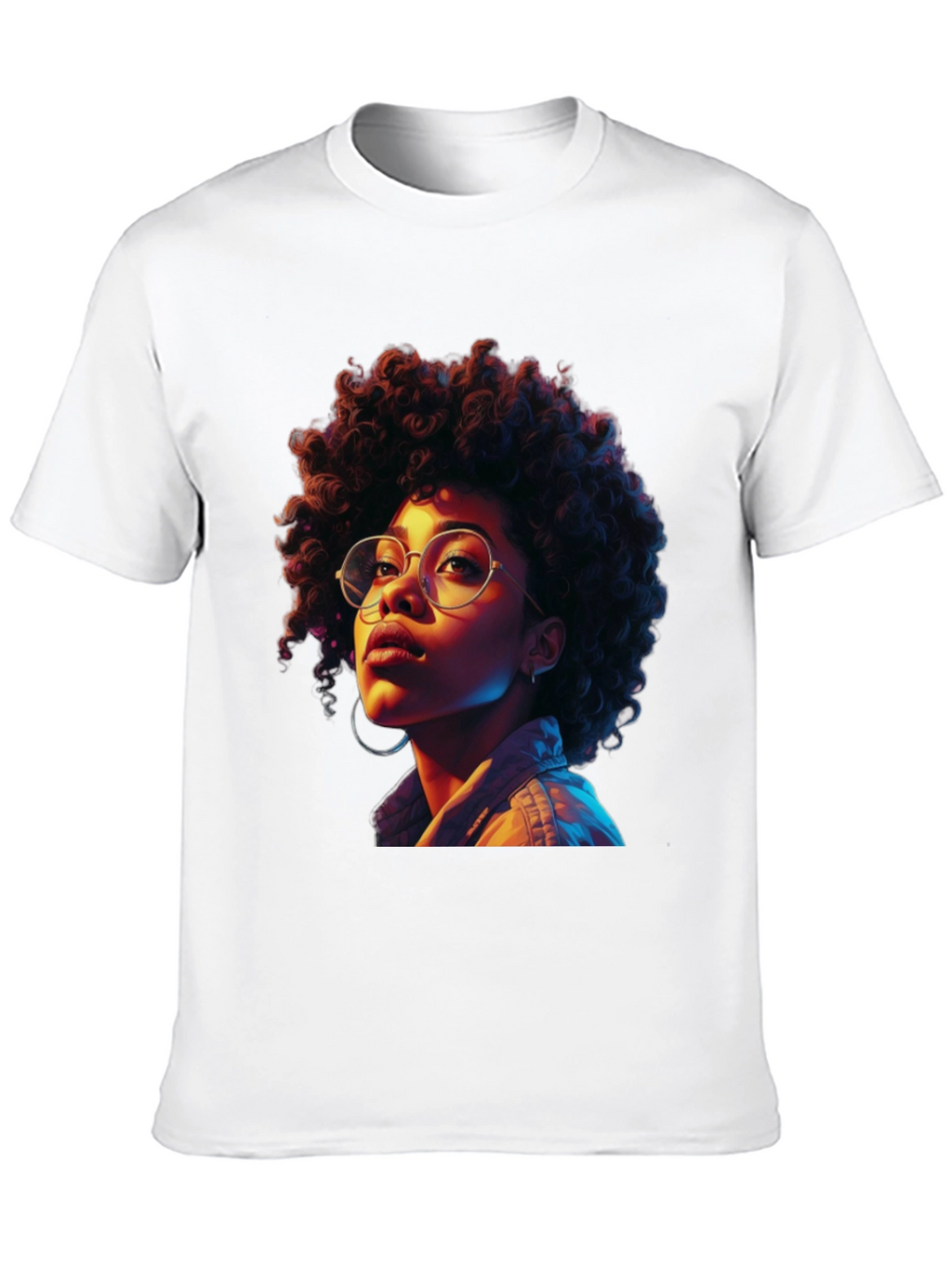 Afro Woman Graphic Tee - Stylish Casual Wear