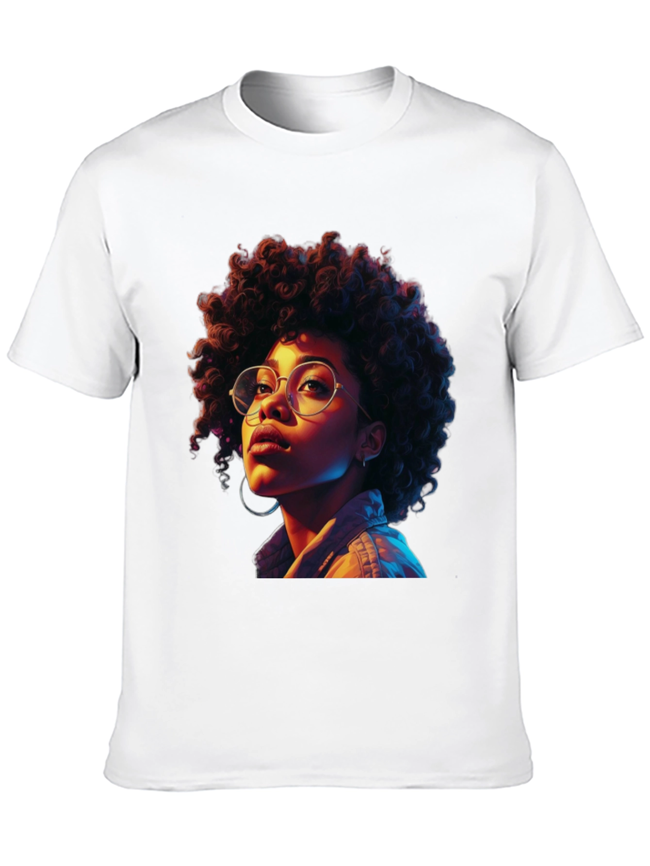 Afro Woman Graphic Tee - Stylish Casual Wear