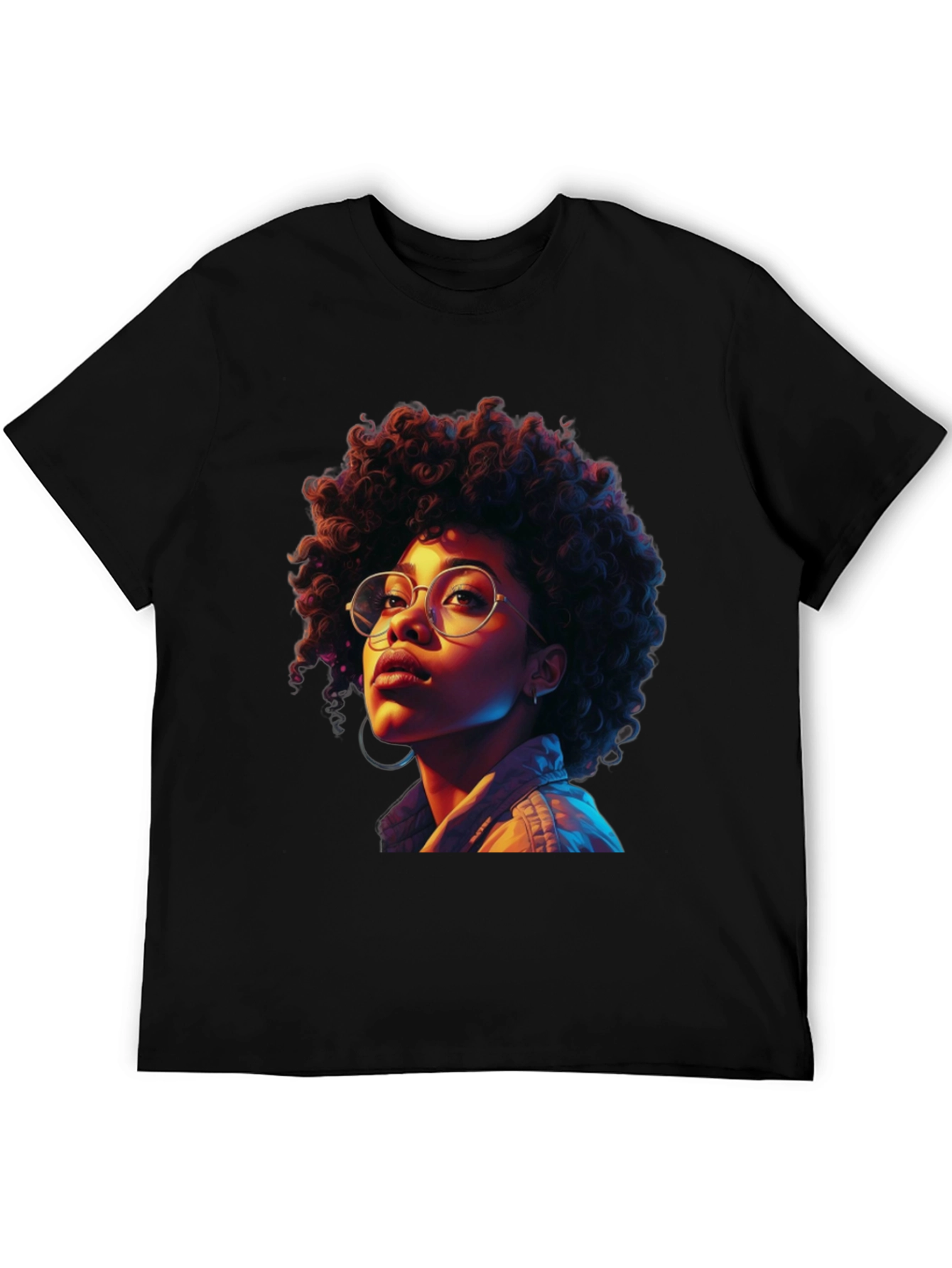 Afro Woman Graphic Tee - Stylish Casual Wear