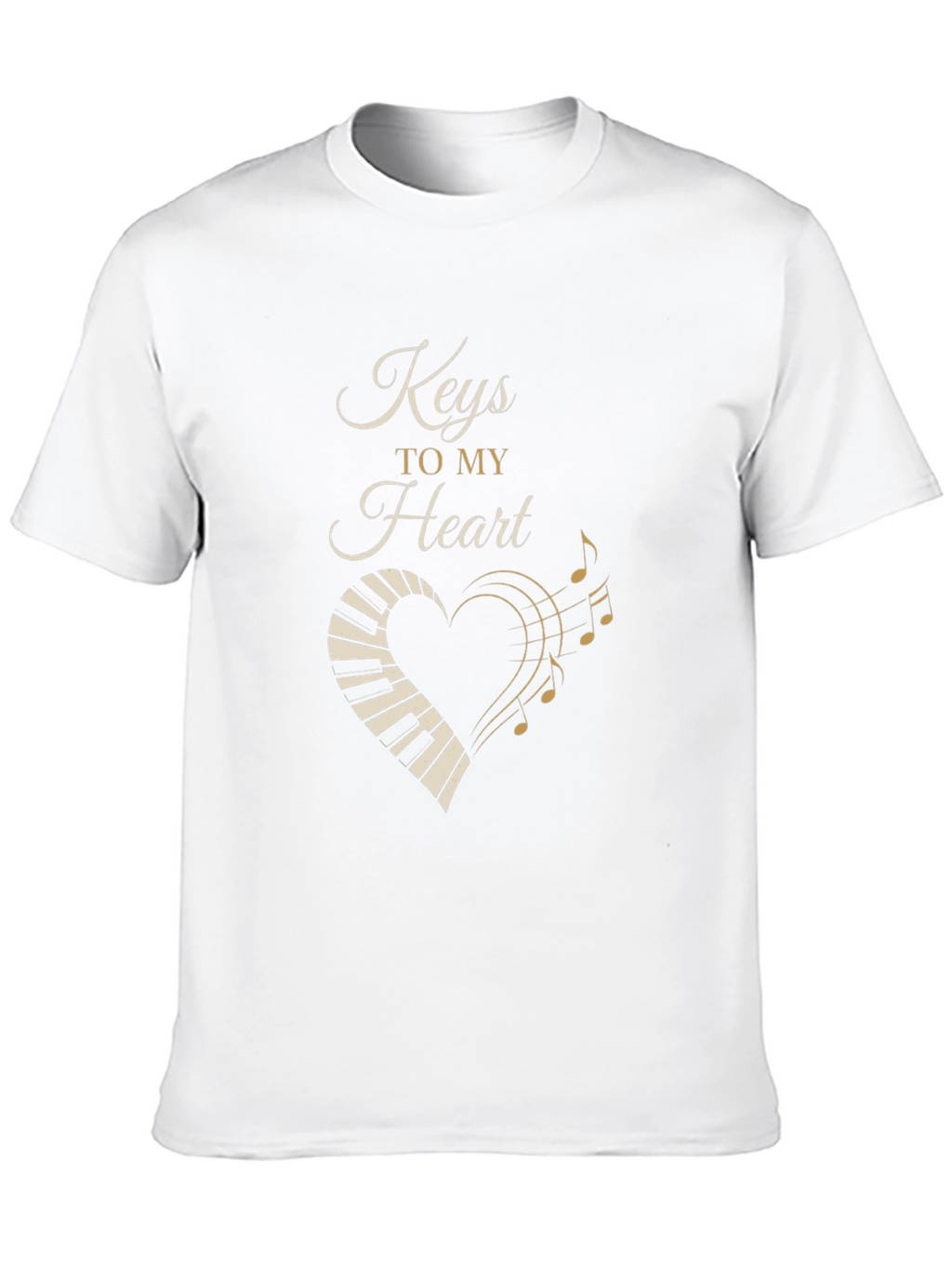 Keys to My Heart Piano Music T-Shirt