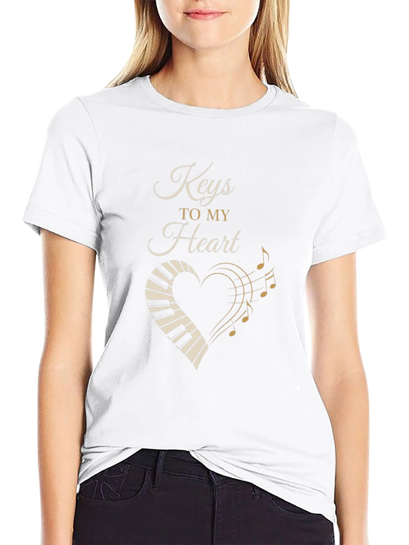 Keys to My Heart Piano Music T-Shirt