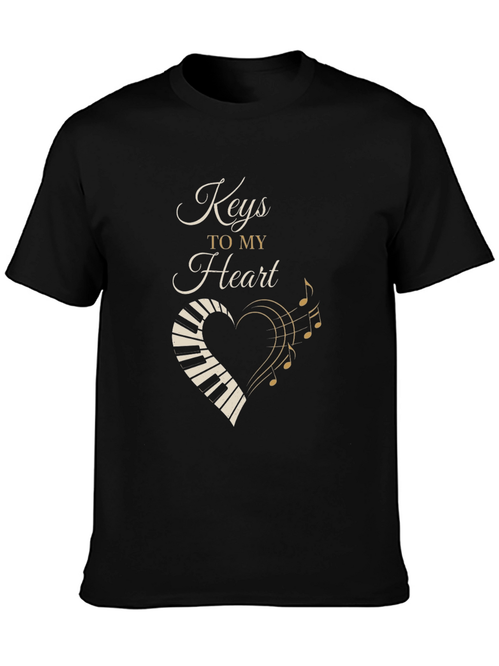 Keys to My Heart Piano Music T-Shirt