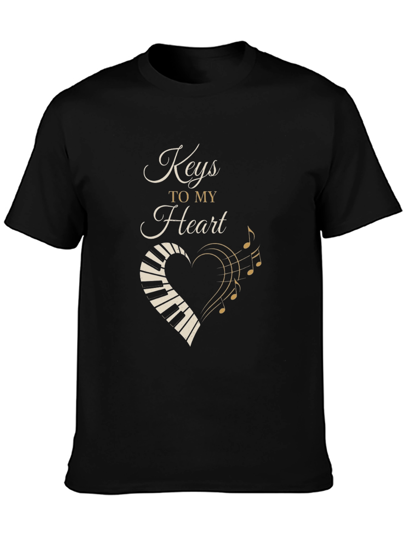 Keys to My Heart Piano Music T-Shirt