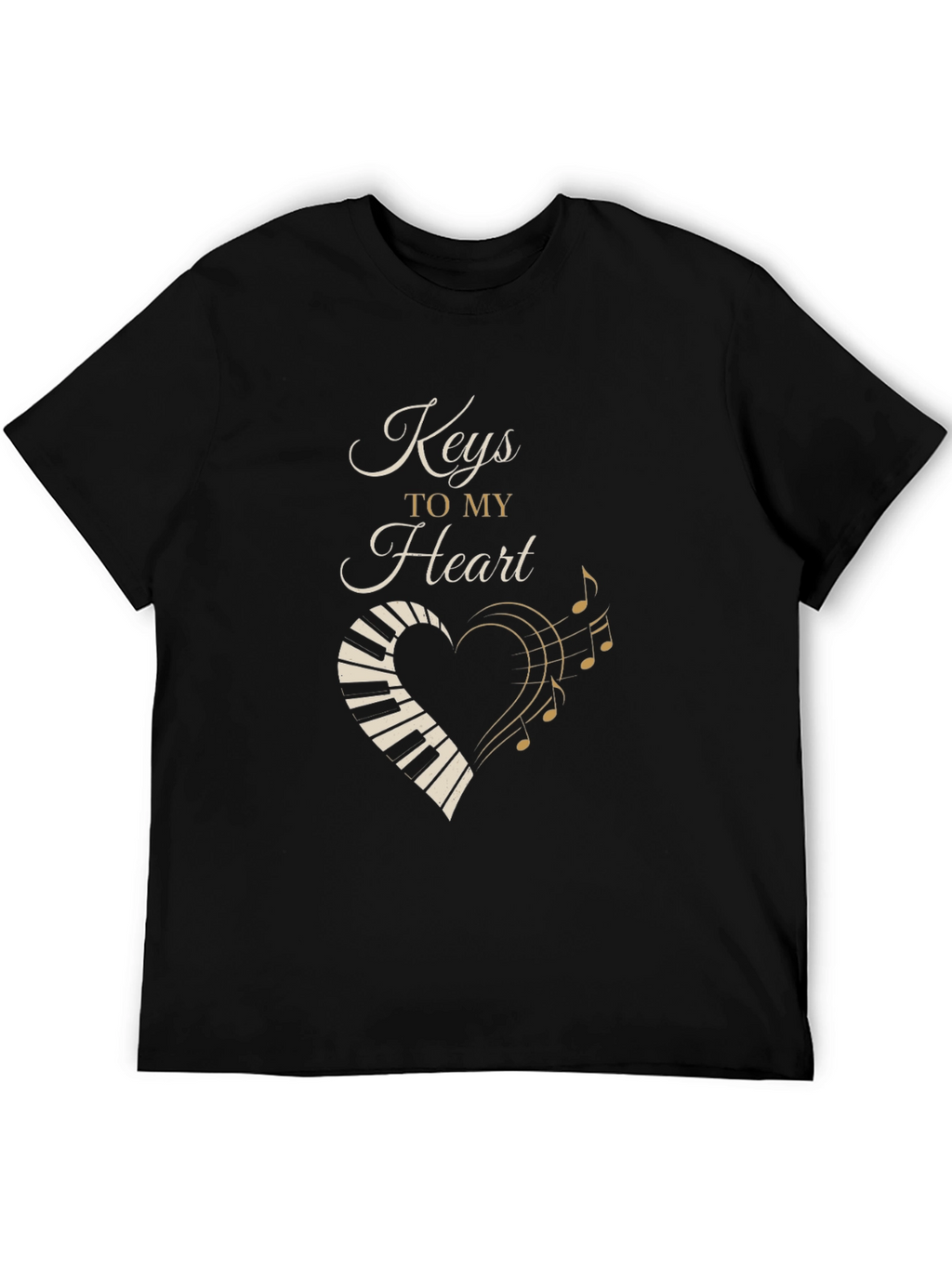 Keys to My Heart Piano Music T-Shirt