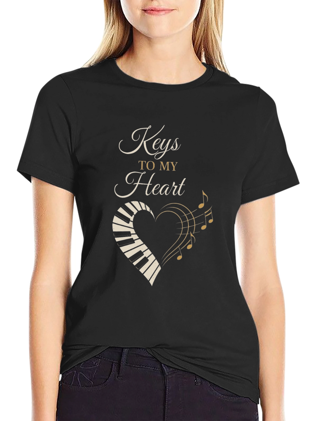 Keys to My Heart Piano Music T-Shirt