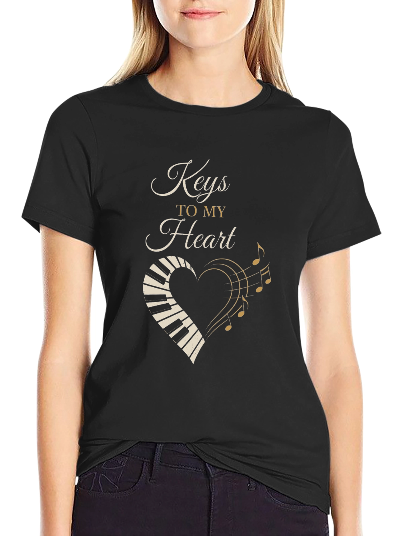 Keys to My Heart Piano Music T-Shirt