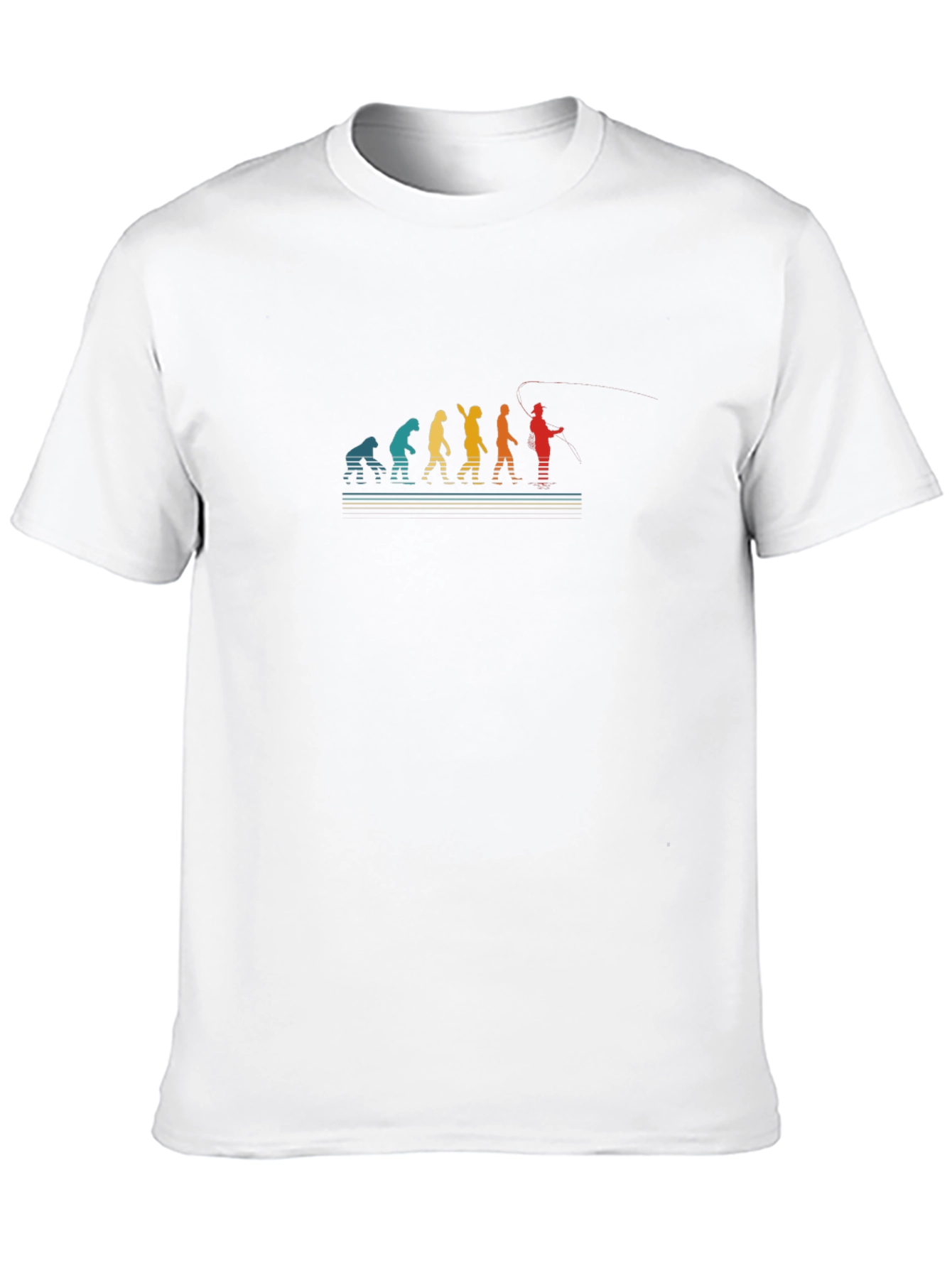 Evolution of Fishing T-Shirt - Black
