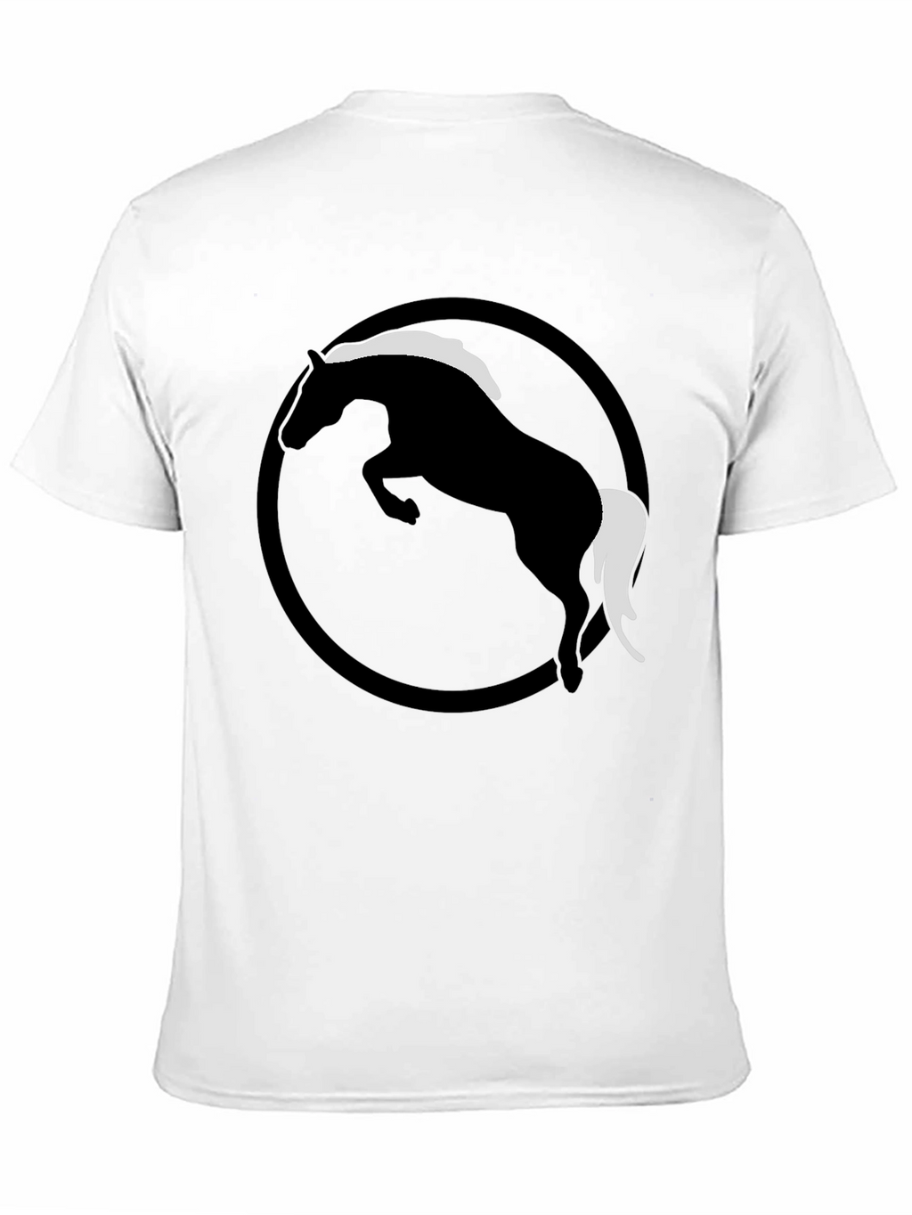 Black Horse Graphic T-Shirt - Stylish Animal Design