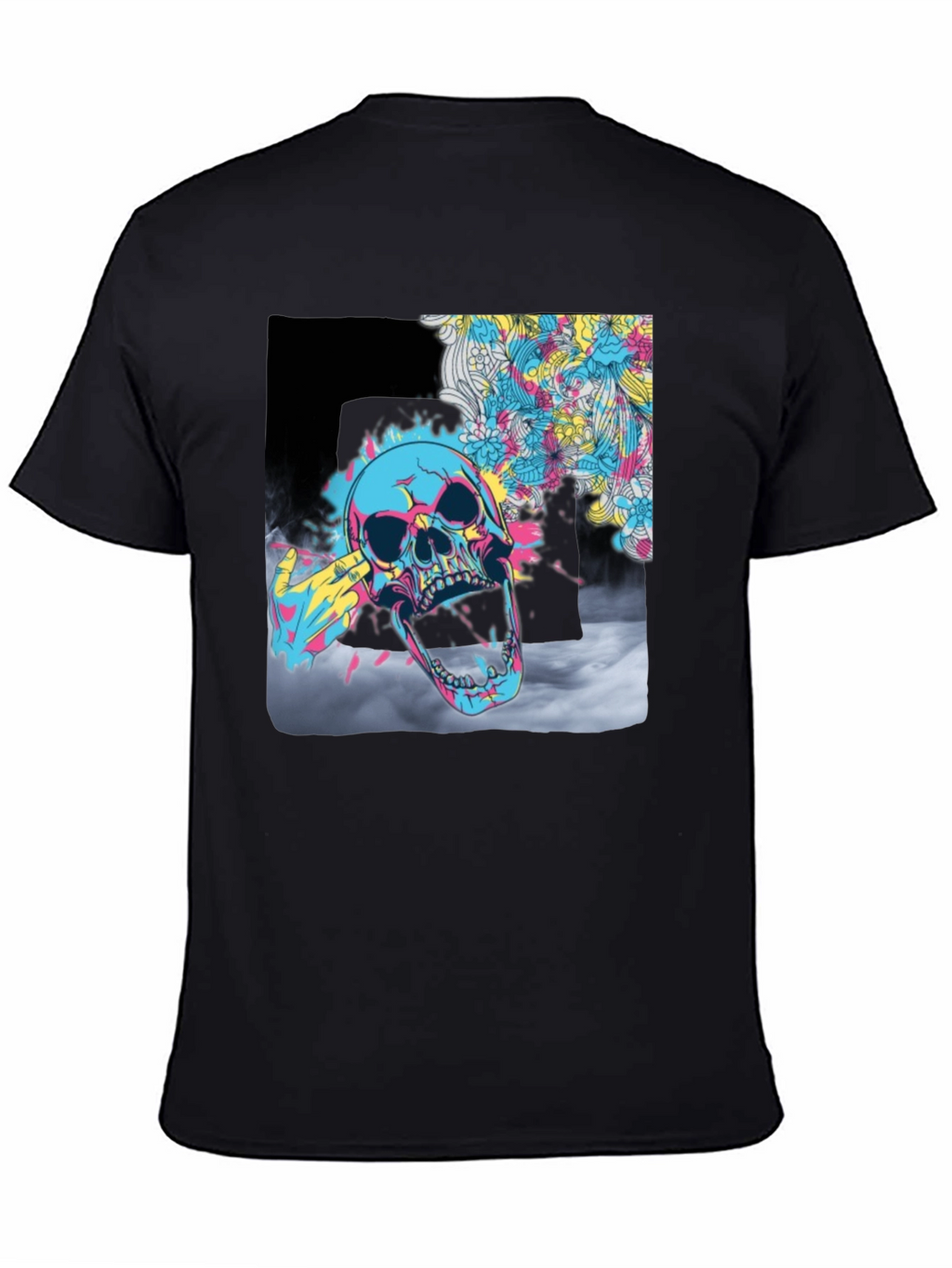 Vibrant Skull Graphic T-Shirt - Bold Artistic Design