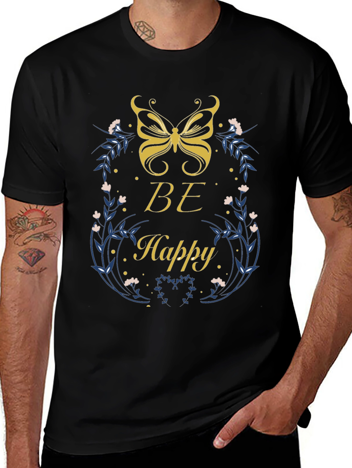 Be Happy Butterfly T-Shirt
